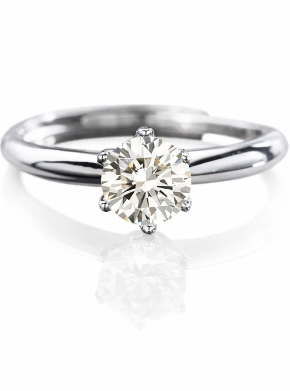 Other Moissanite Silver Wedding Ring and passes diamond tester Size ONE SIZE - 1 Preview