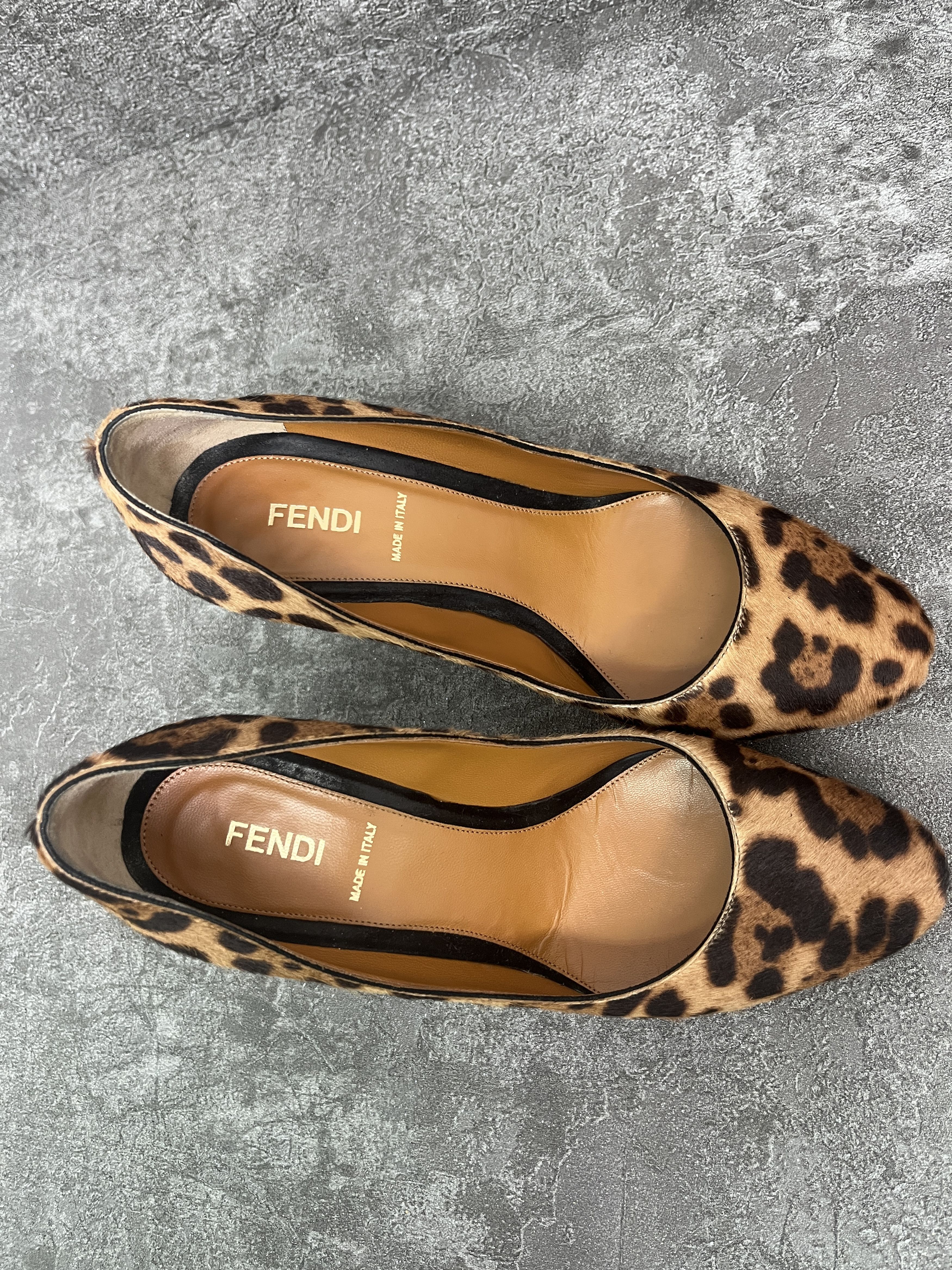 Fendi Fendi Brown Leopard Print Pumps Size US 6 / IT 36 - 5 Thumbnail