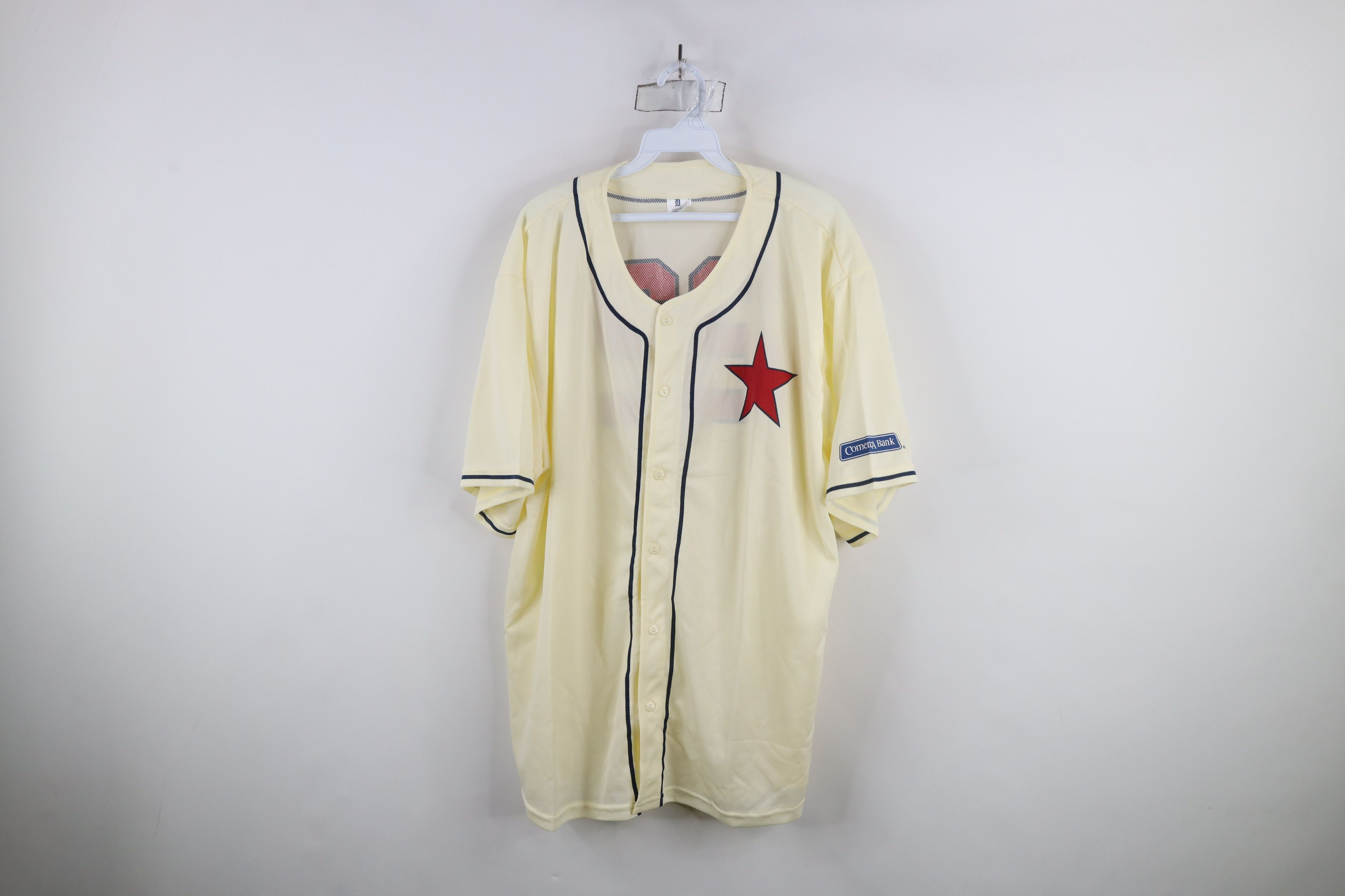 Vintage Vintage Negro League Detroit Stars Baseball Jersey Cream Size US XXL / EU 58 / 5 - 1 Thumbnail