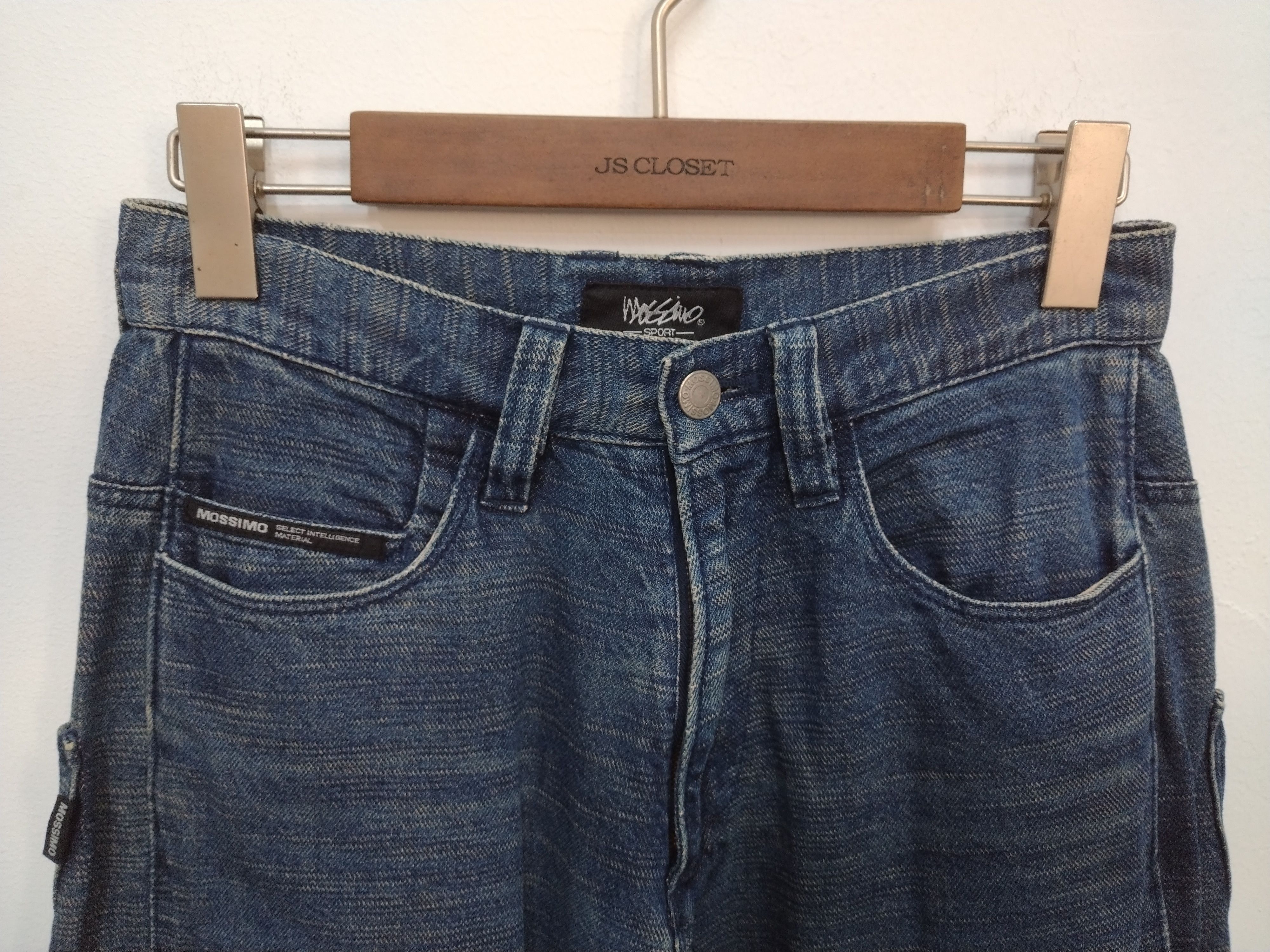 Mossimo Baggy vtg Mossimo Sport Jeans nice design straight cut loose Size 27" / US 4 / IT 40 - 4 Thumbnail