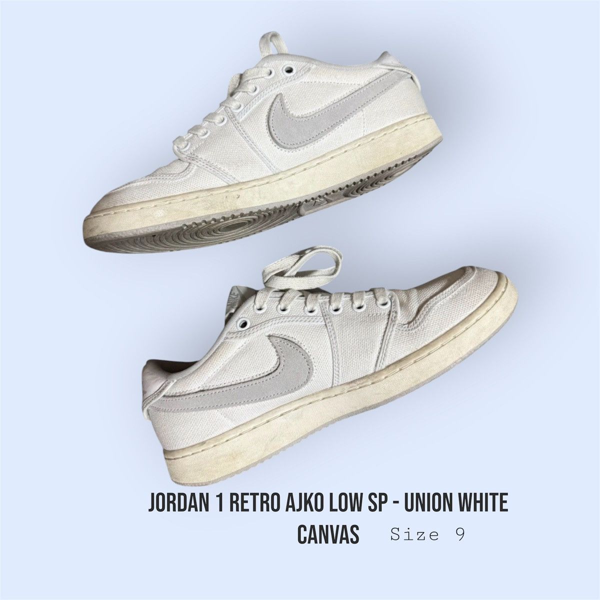 Jordan Brand × Union LA Jordan 1 Retro AJKO Low SP - Union White Canvas Size US 9 / EU 42 - 2 Thumbnail
