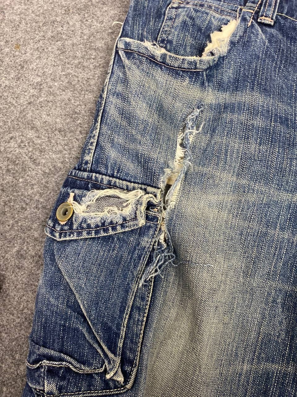 Johnbull johnbull japan single side pocket distressed denim Size US 34 / EU 50 - 15 Thumbnail