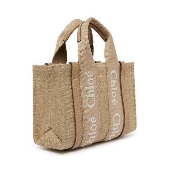 Chloe Chloe Mini Boyish Brown Linen Tote Bag New & Authentic Size ONE SIZE - 2 Thumbnail