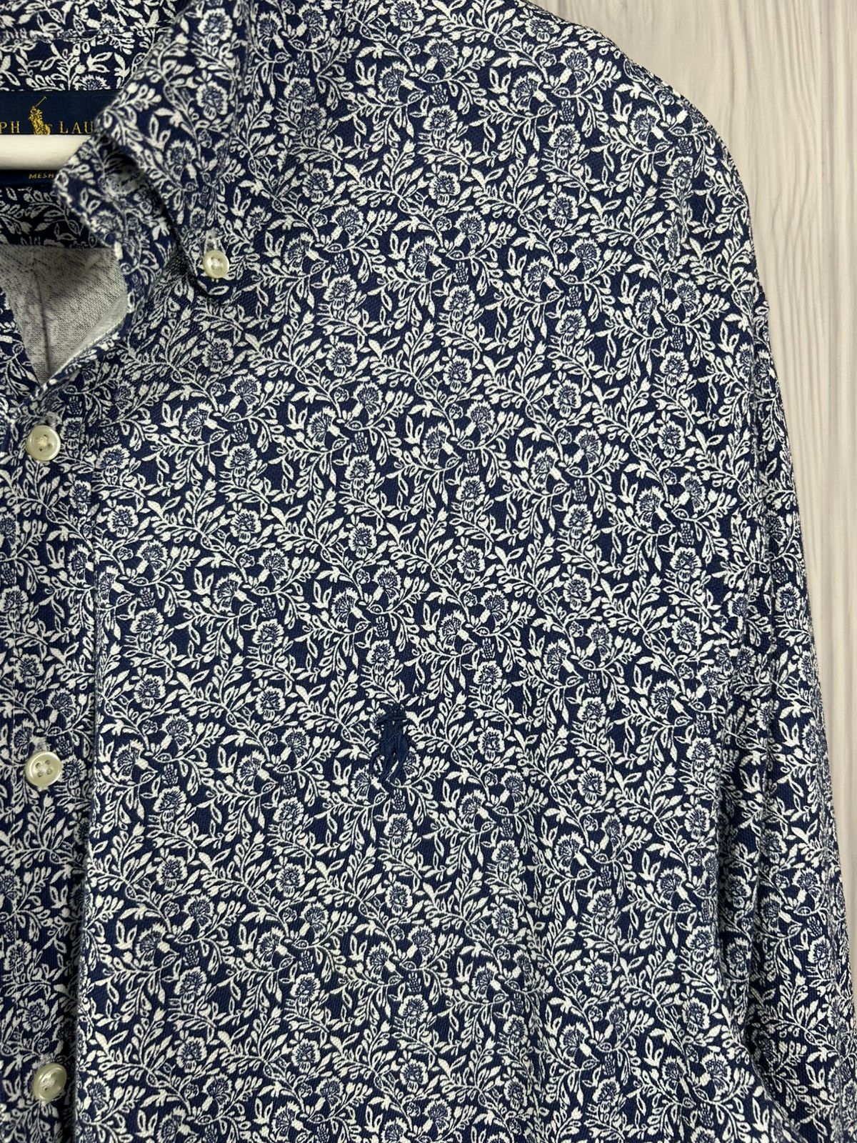 Ralph Lauren Rare Polo Ralph Lauren Floral Long Sleeve Shirt Size XL Size US XL / EU 56 / 4 - 4 Thumbnail