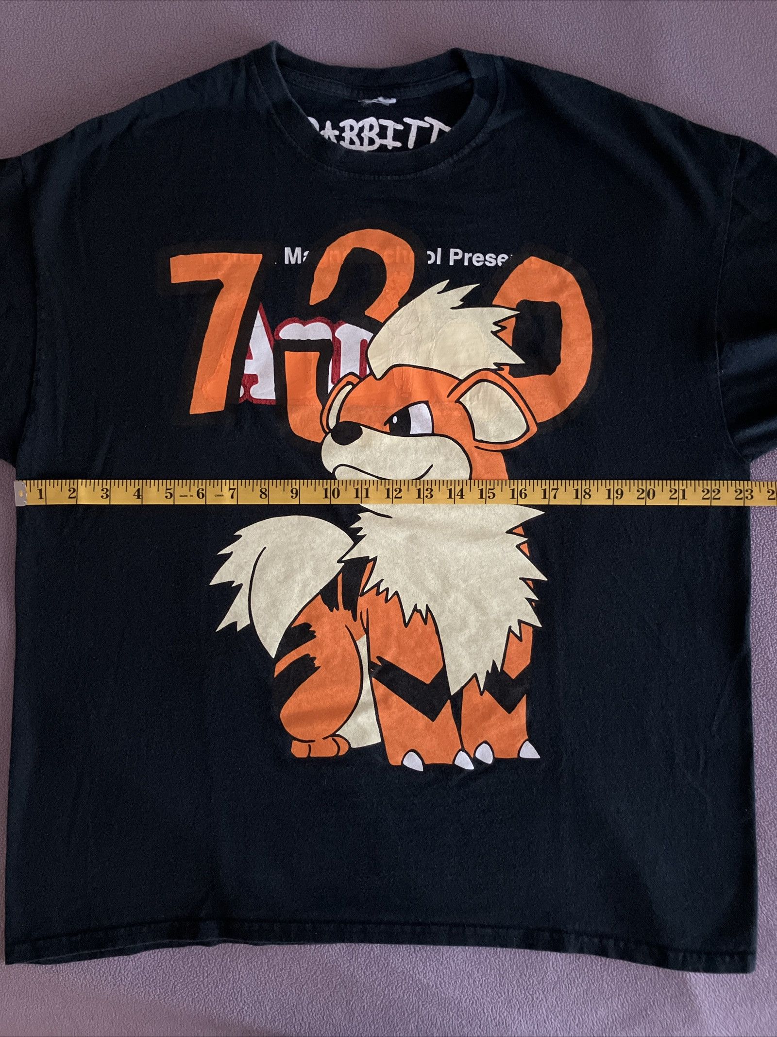 Asspizza 730 PRINTING BABBITT REVIVED POKÉMON GROWLITHE TEE Size US L / EU 52-54 / 3 - 4 Thumbnail
