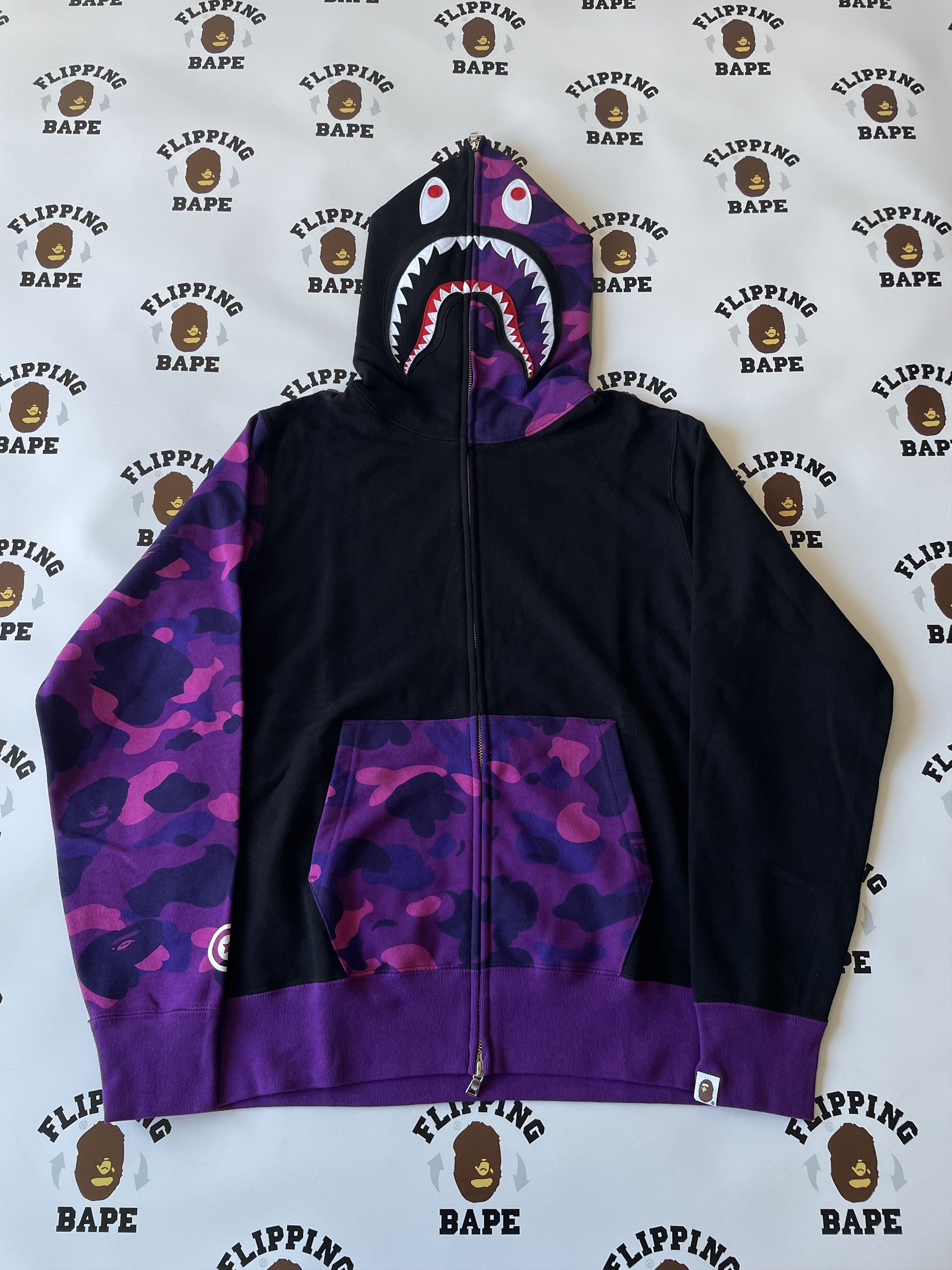 Bape Bape Color Camo Shark Full Zip Hoodie Ss23 Grailed 6229