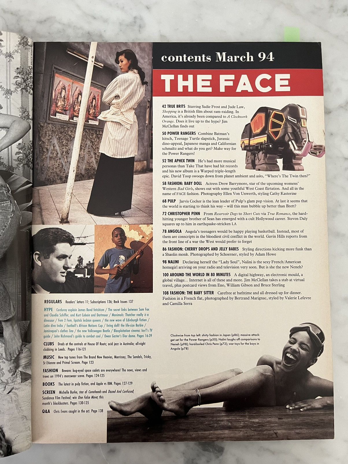 Vintage THE FACE MAGAZINE MARCH 1994, VOLUME 2 NUMBER 66 Size ONE SIZE - 2 Thumbnail