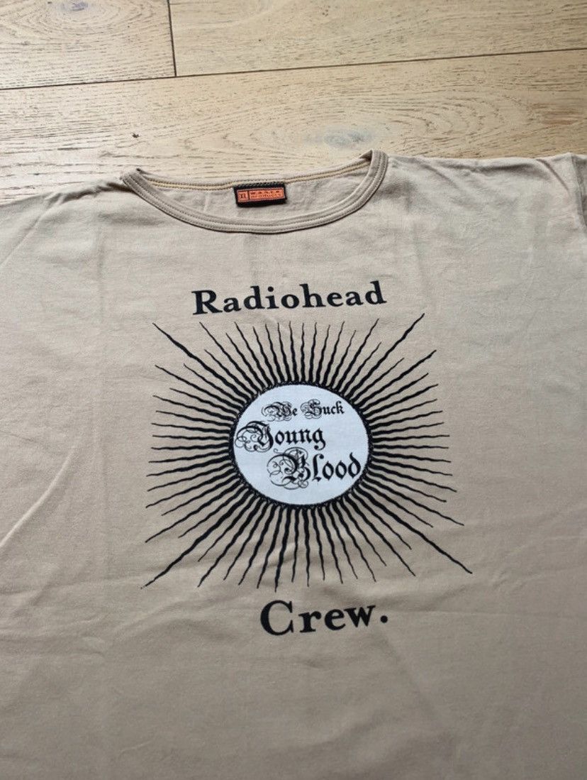 Band Tees Vintage radiohead crew band tee Size US XL / EU 56 / 4 - 1 Thumbnail