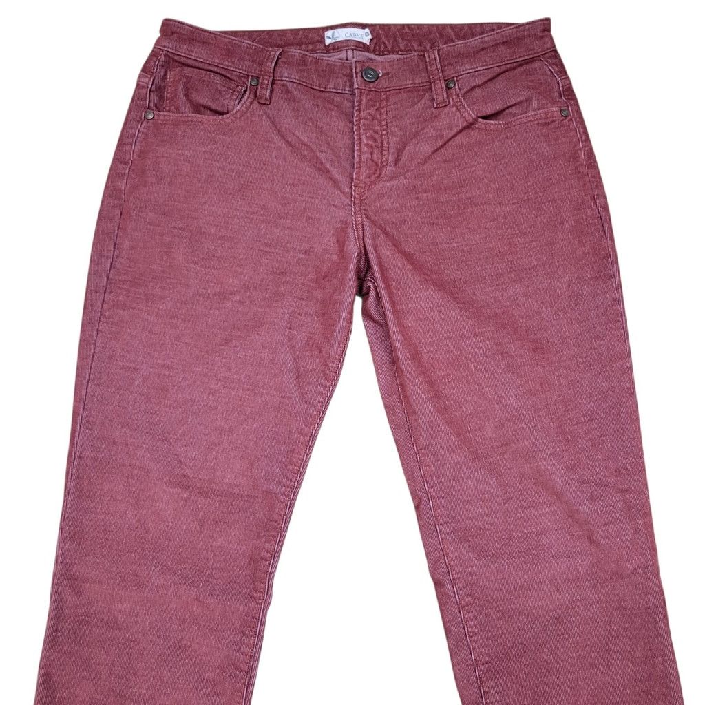 Other Carve Designs Carson Cord Hi-Rise Fray Ankle Rust Pants Wome Size 30" / US 8 / IT 44 - 8 Thumbnail