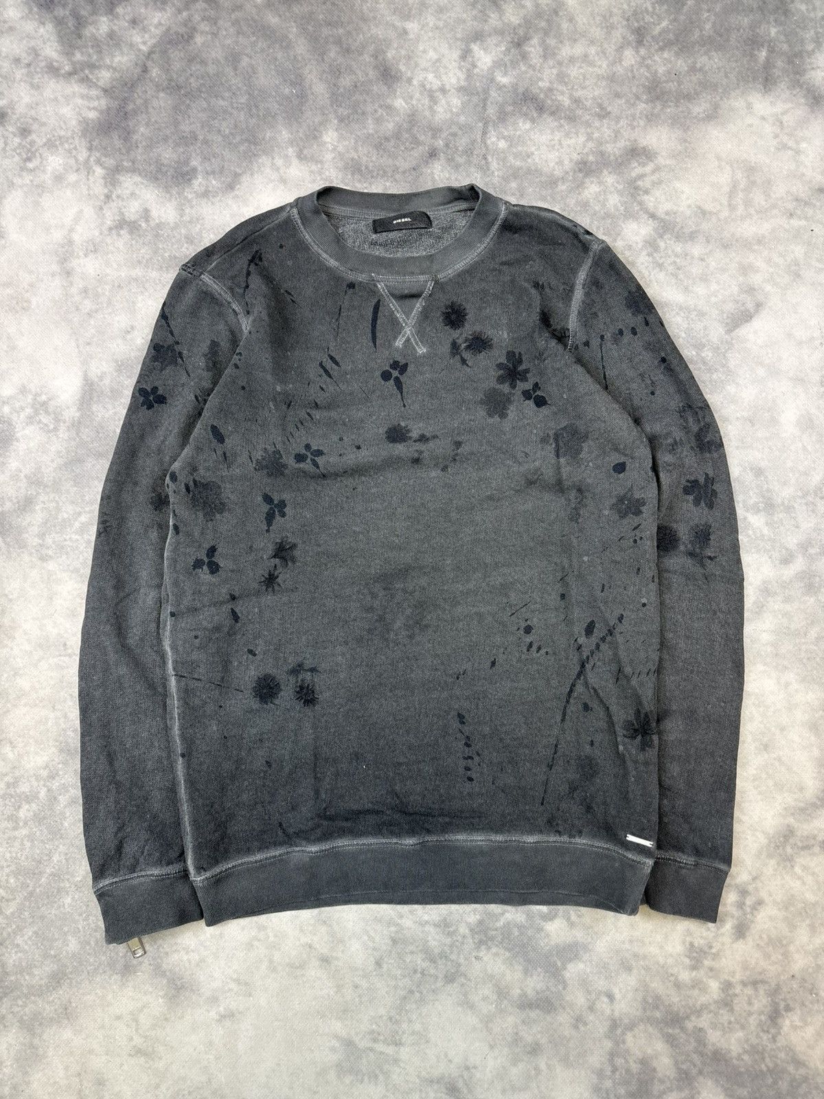 Designer × Diesel × Japanese Brand Vintage Diesel Avantgarde sweatshirt 90s Zippers Old Money Size US M / EU 48-50 / 2 - 1 Thumbnail