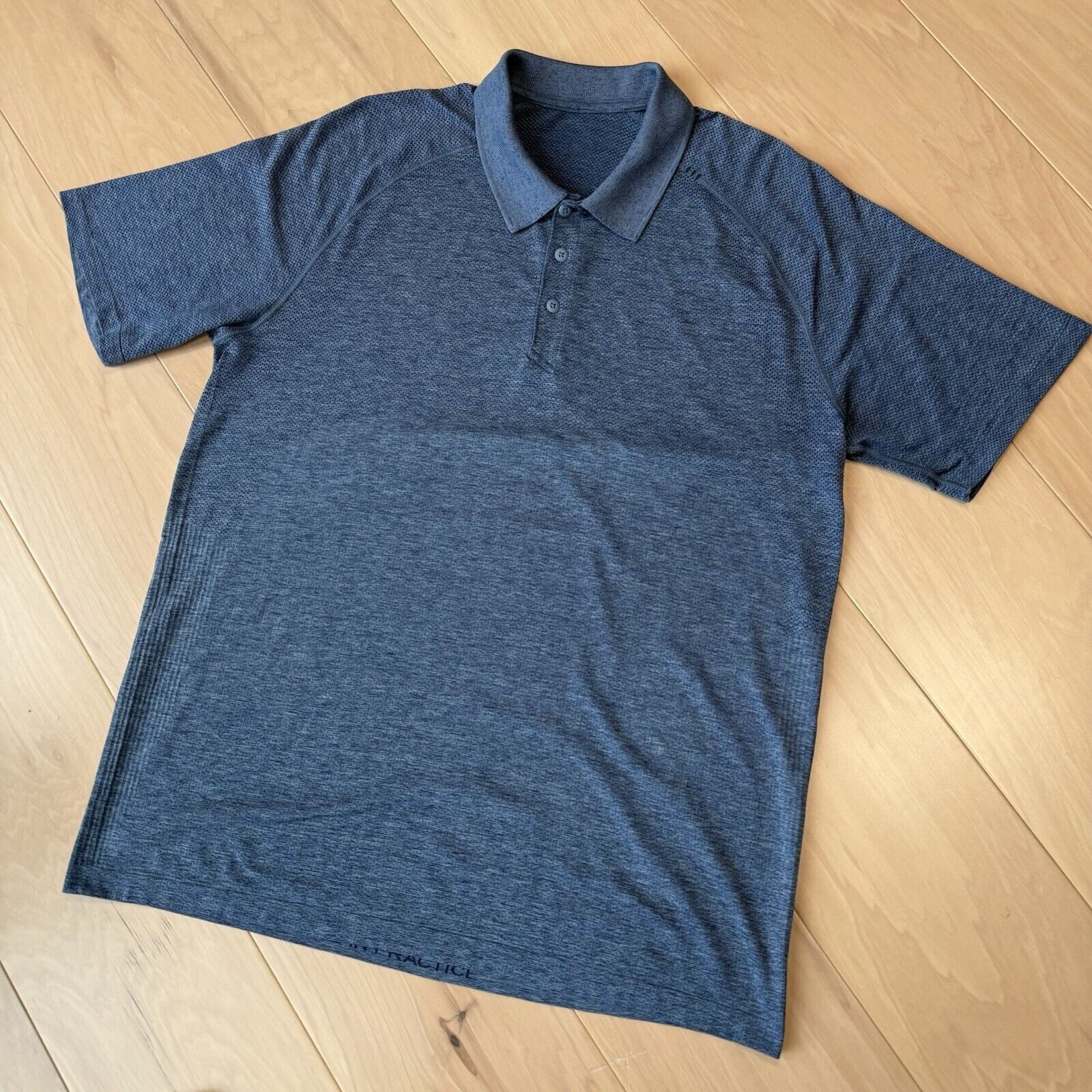 Lululemon Lululemon Polo Shirt Blue Short Sleeve Metal Vent Sportswear Size US XL / EU 56 / 4 - 9 Thumbnail