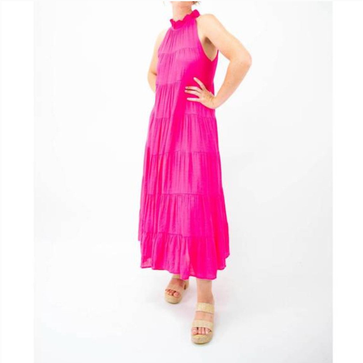 Etro ENTRO cheer up maxi dress in pink women's Size Small Size S / US 4 / IT 40 - 6 Thumbnail