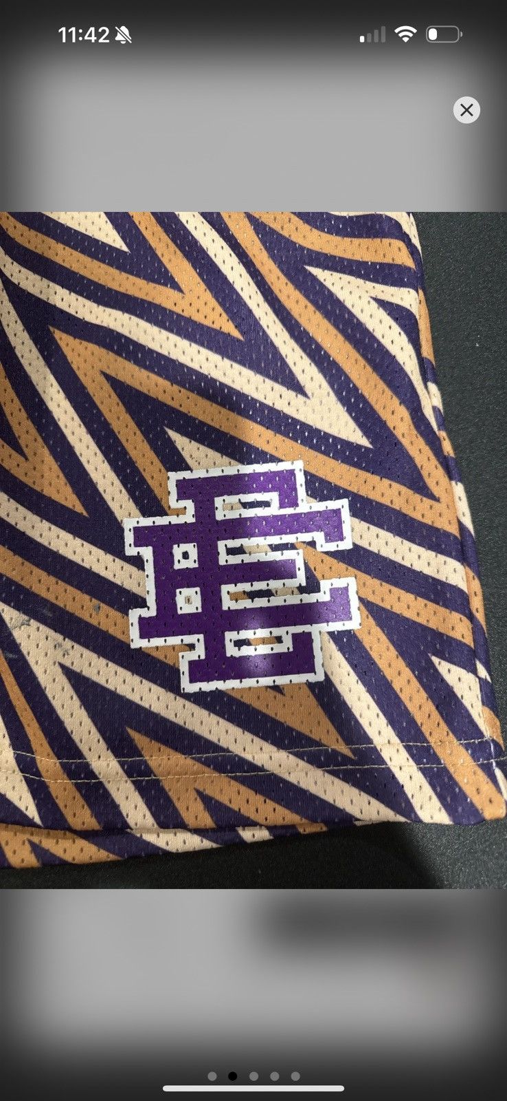Eric Emanuel Eric Emanuel Lakers/Tigers Shorts Medium Size US 32 / EU 48 - 2 Thumbnail