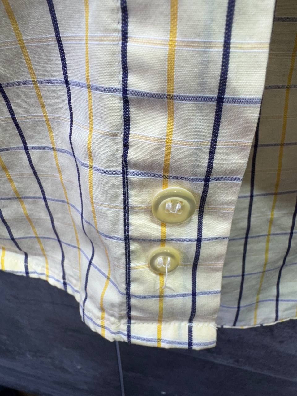 Yves Saint Laurent Vintage Yves Saint Laurent YSL Mens Short Sleeve Shirt Plaid Size US L / EU 52-54 / 3 - 7 Thumbnail