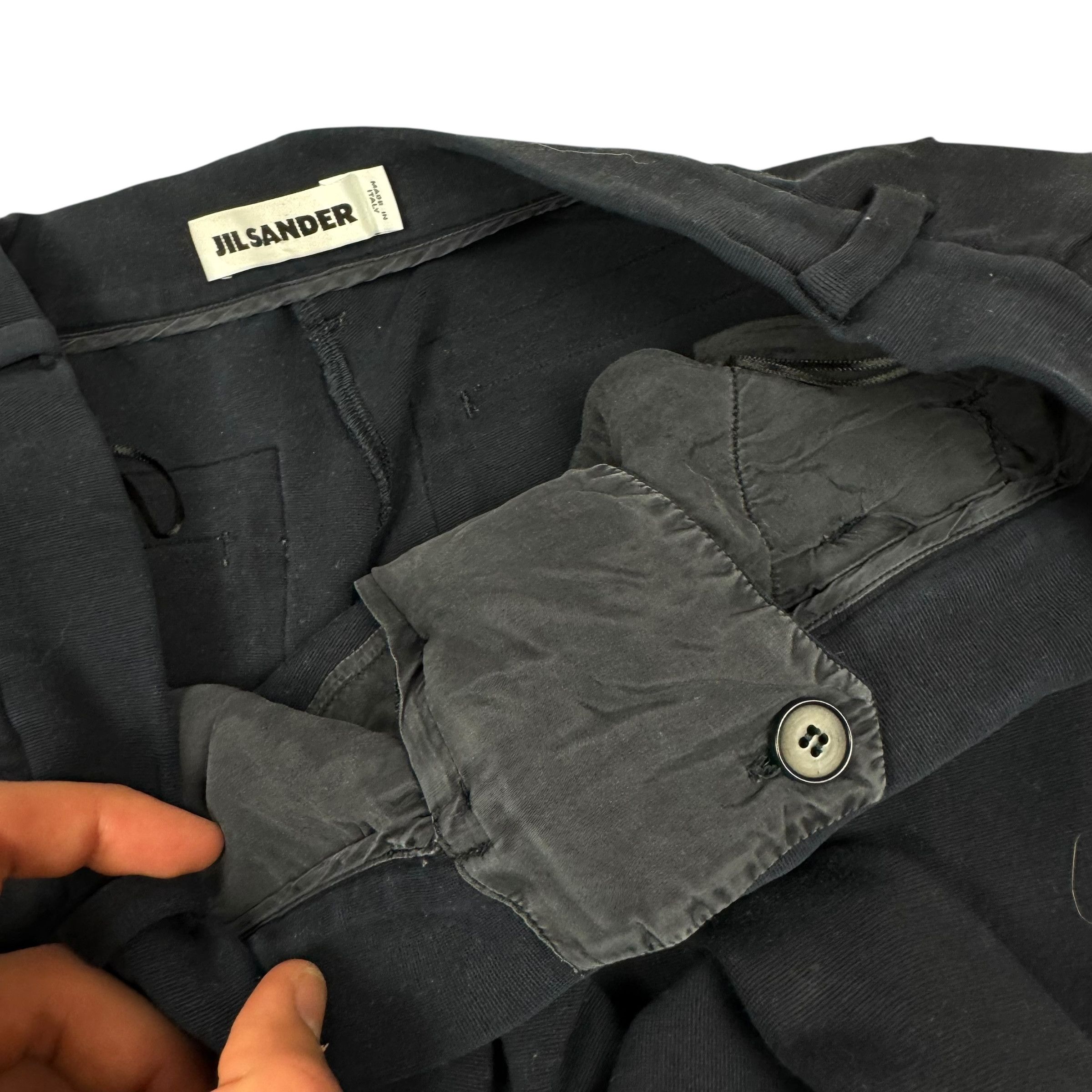 Jil Sander Jil Sander Women's Black Mid Rise Pockets Straight Leg Pants Size 32" / US 10 / IT 46 - 8 Thumbnail