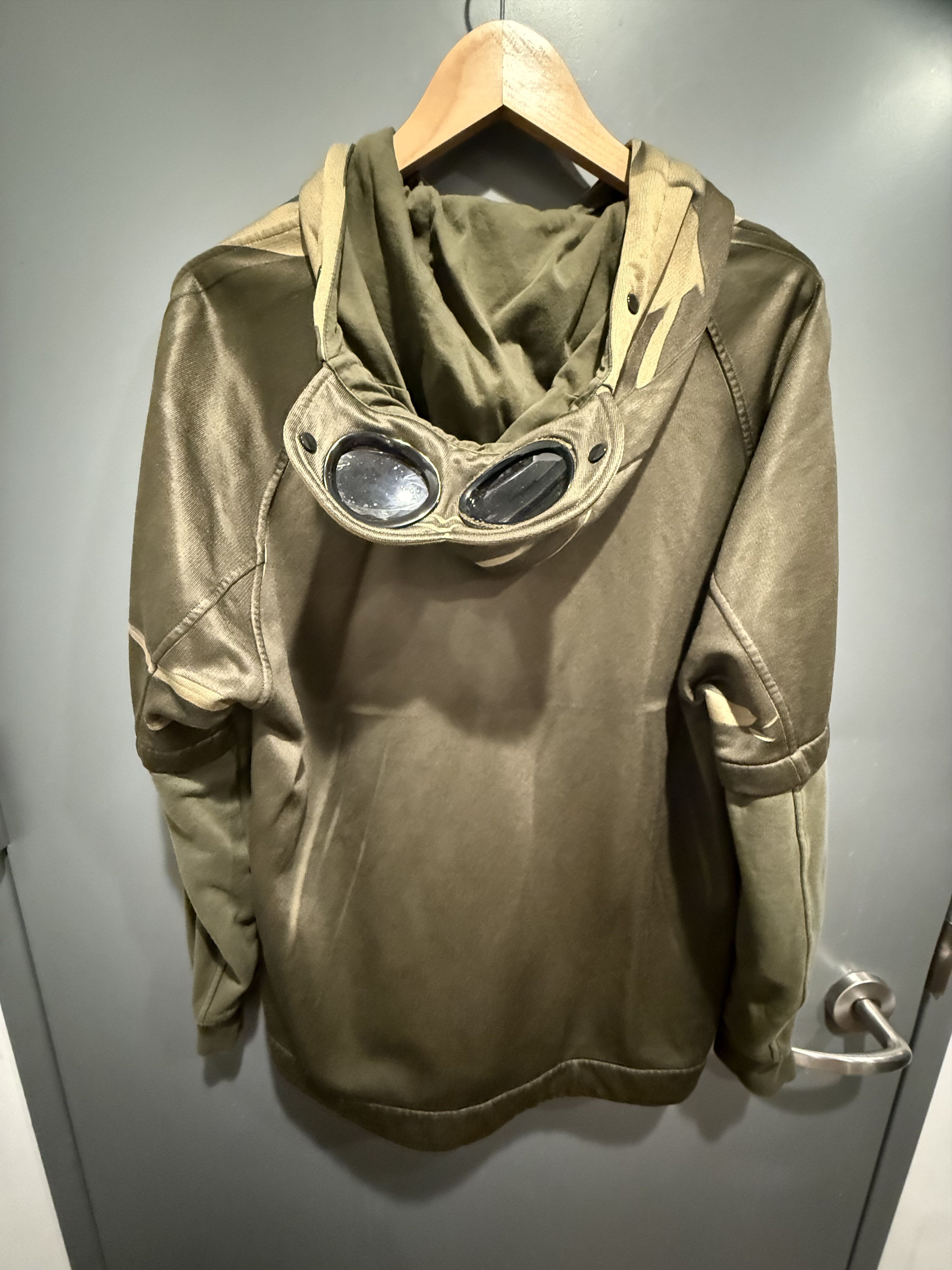C.P. Company Cotton/Poly Fleece Tracery Logo Goggle Hoodie Size US M / EU 48-50 / 2 - 2 Thumbnail