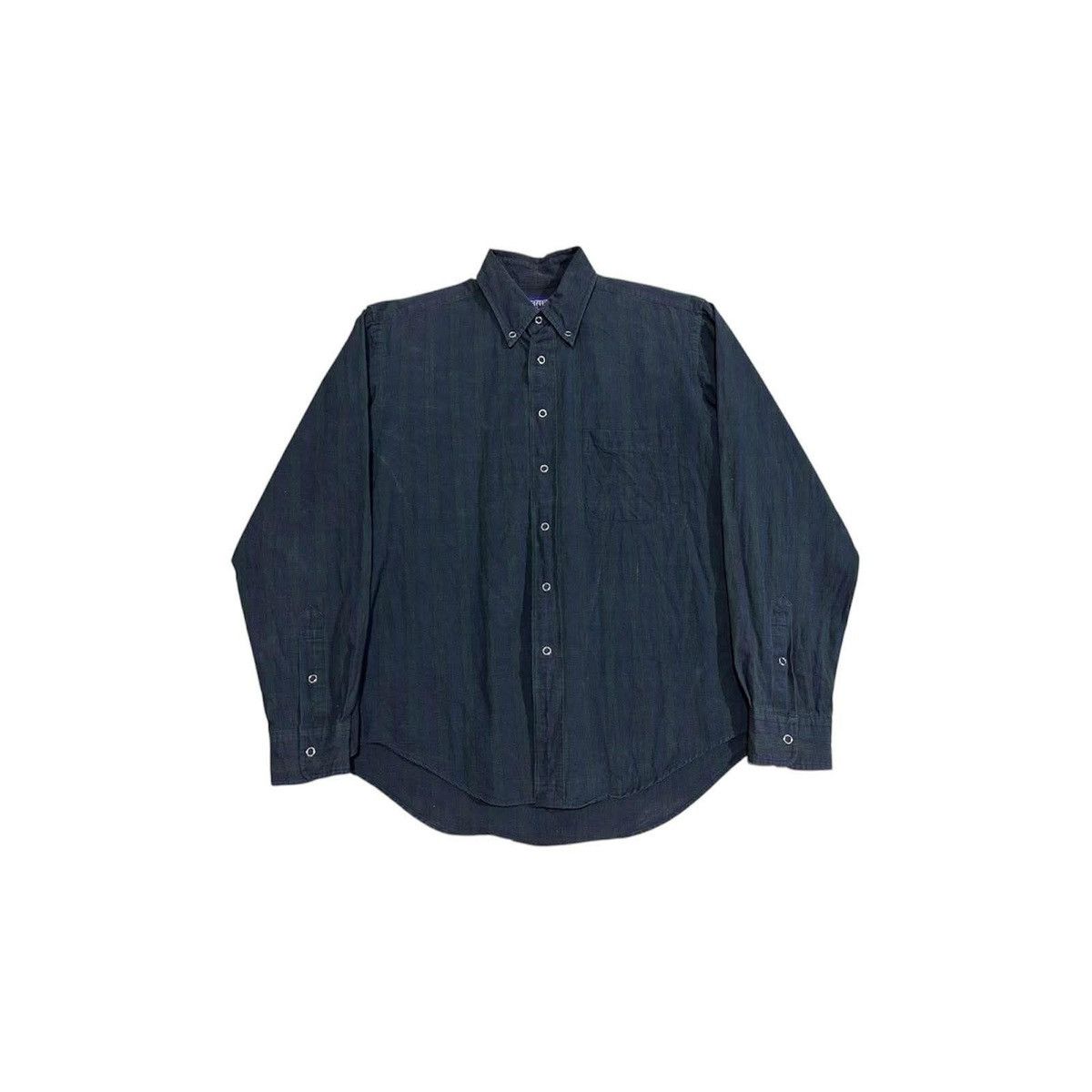 Japanese Brand × Needles × Nepenthes 🔥Y2K Vintage Nepenthes Striped Shirt Long Sleeve Snap Button Size US L / EU 52-54 / 3 - 3 Thumbnail