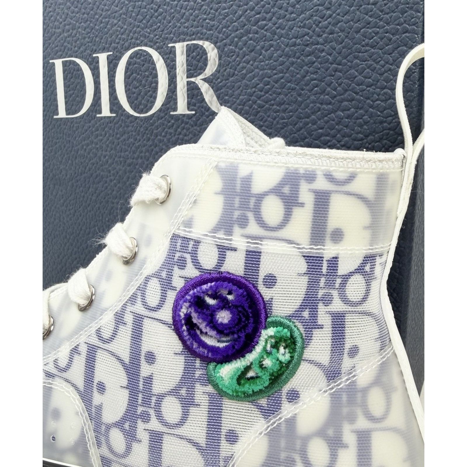 Dior Size 40EU/7US - Dior B23 High x Kenny Scharf Purple Size US 7 / EU 40 - 3 Thumbnail