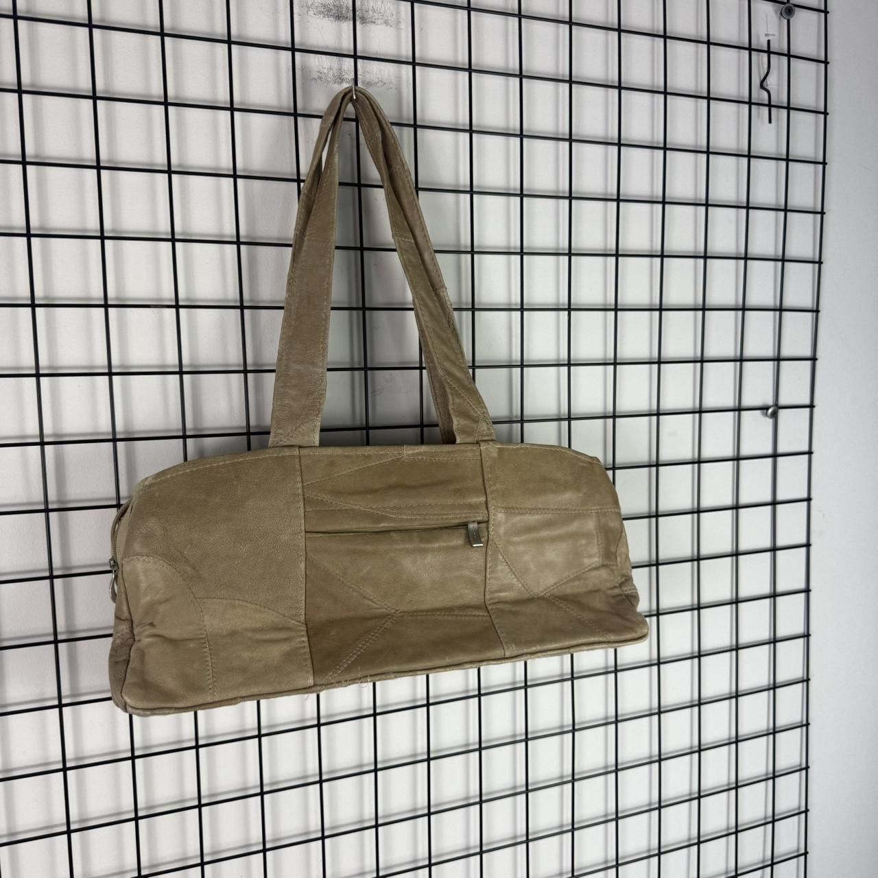 Vintage Beige Leather 2000s Bag Affilaction Vintage Size ONE SIZE - 2 Thumbnail