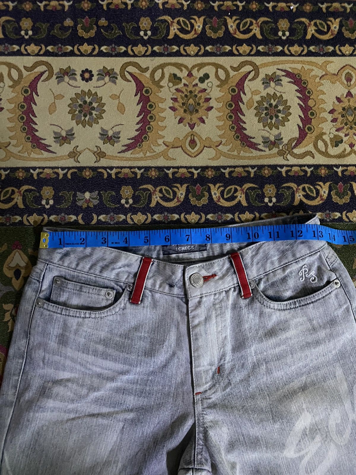 Hysteric Glamour Japanese Brand JOUER AUX ECHECS Super Flare Jeans Size 26" / US 2 / IT 38 - 11 Thumbnail
