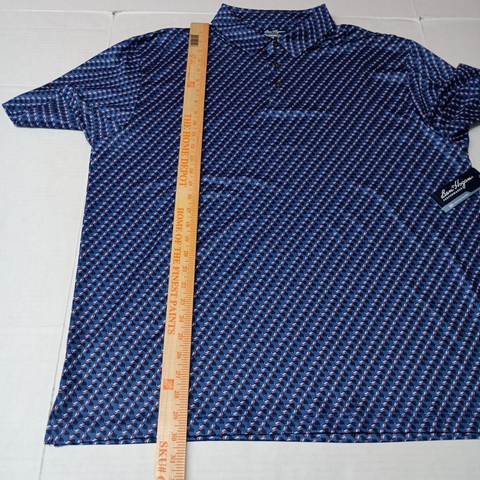 Other Ben Hogan Polo Shirt Men's Size XL 46/48 Blue Stretch UPF 15 Size US XL / EU 56 / 4 - 5 Thumbnail