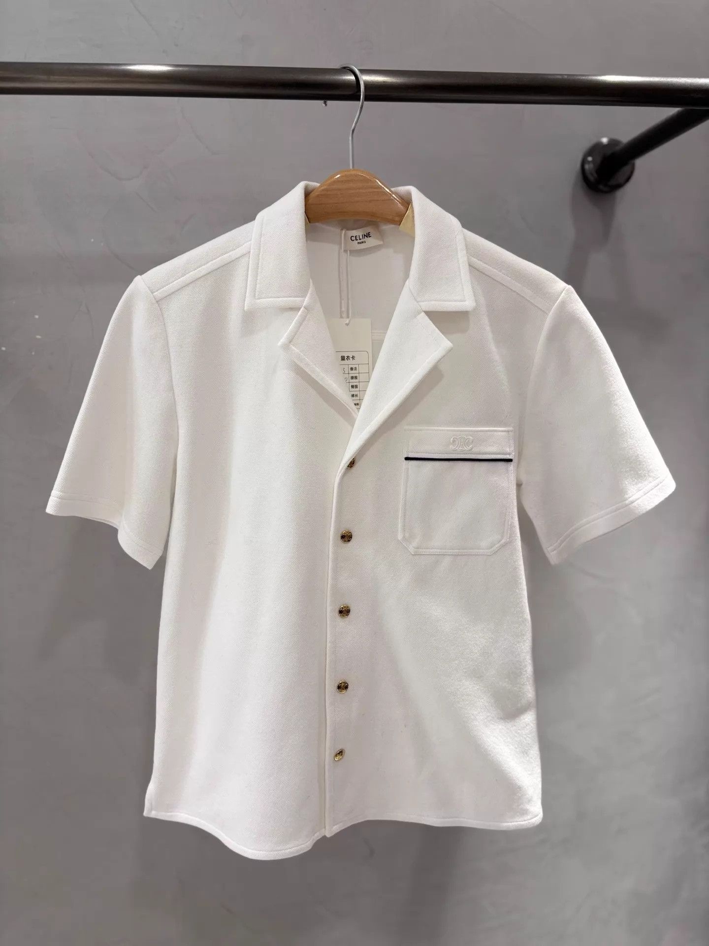 Celine Celine 23ss White Triomphe Nvy Mint S Size S / US 4 / IT 40 - 1 Thumbnail