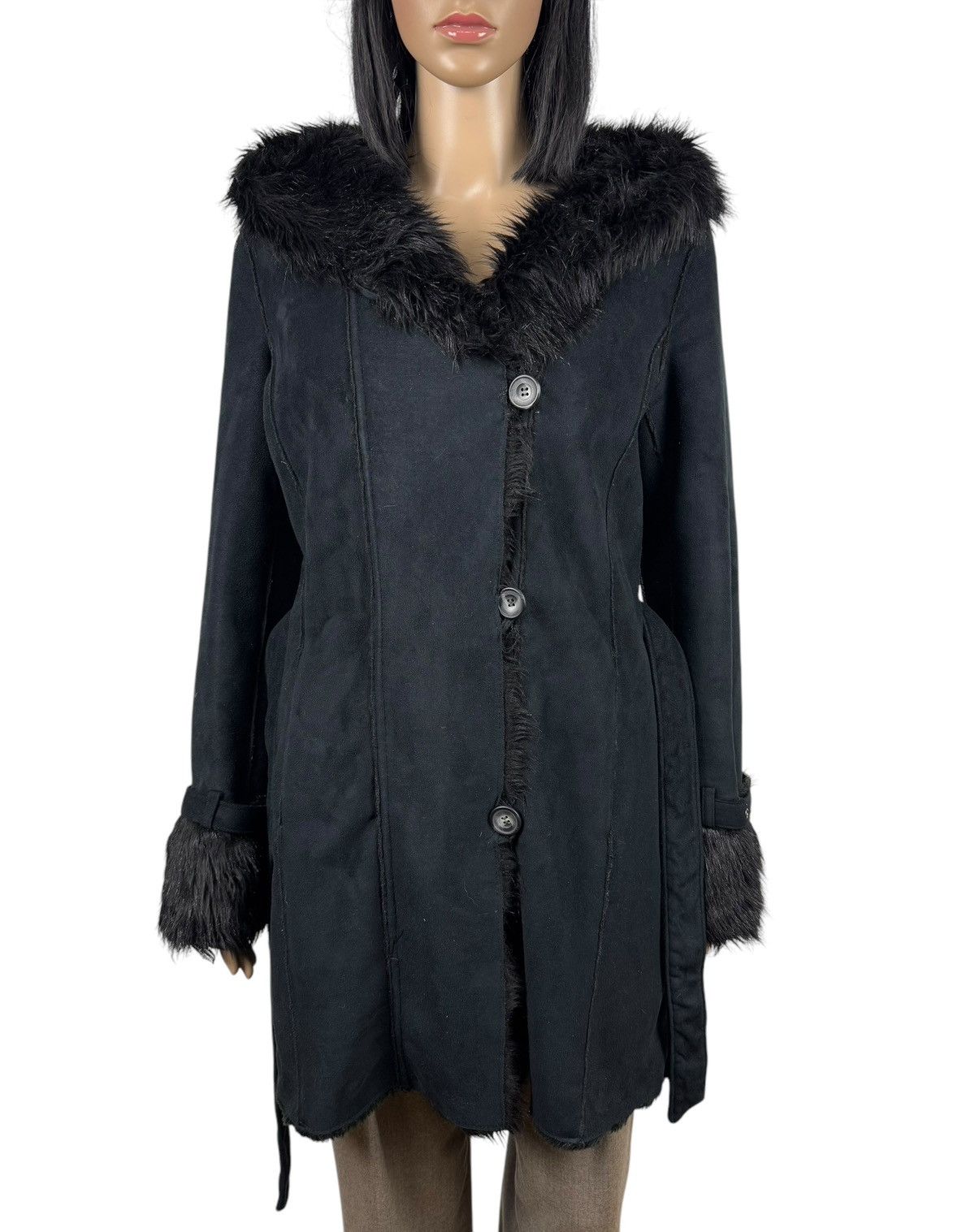 Armani Armani Jeans Faux Fur Coat Belted Hooded size US2 EU38 Size XS / US 0-2 / IT 36-38 - 9 Thumbnail