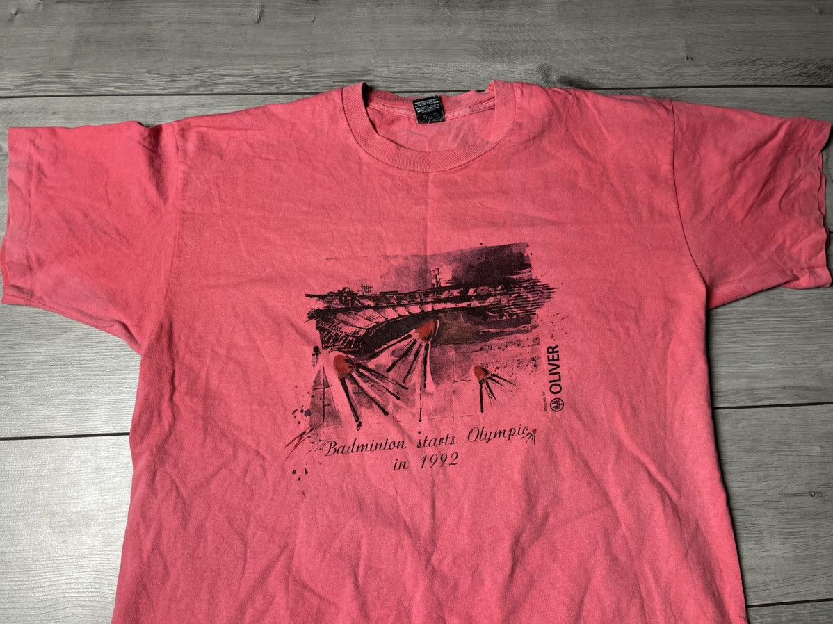 Band Tees Badminton starts olympic in 1992 tshirt Oliver XLarge Size US XL / EU 56 / 4 - 3 Thumbnail