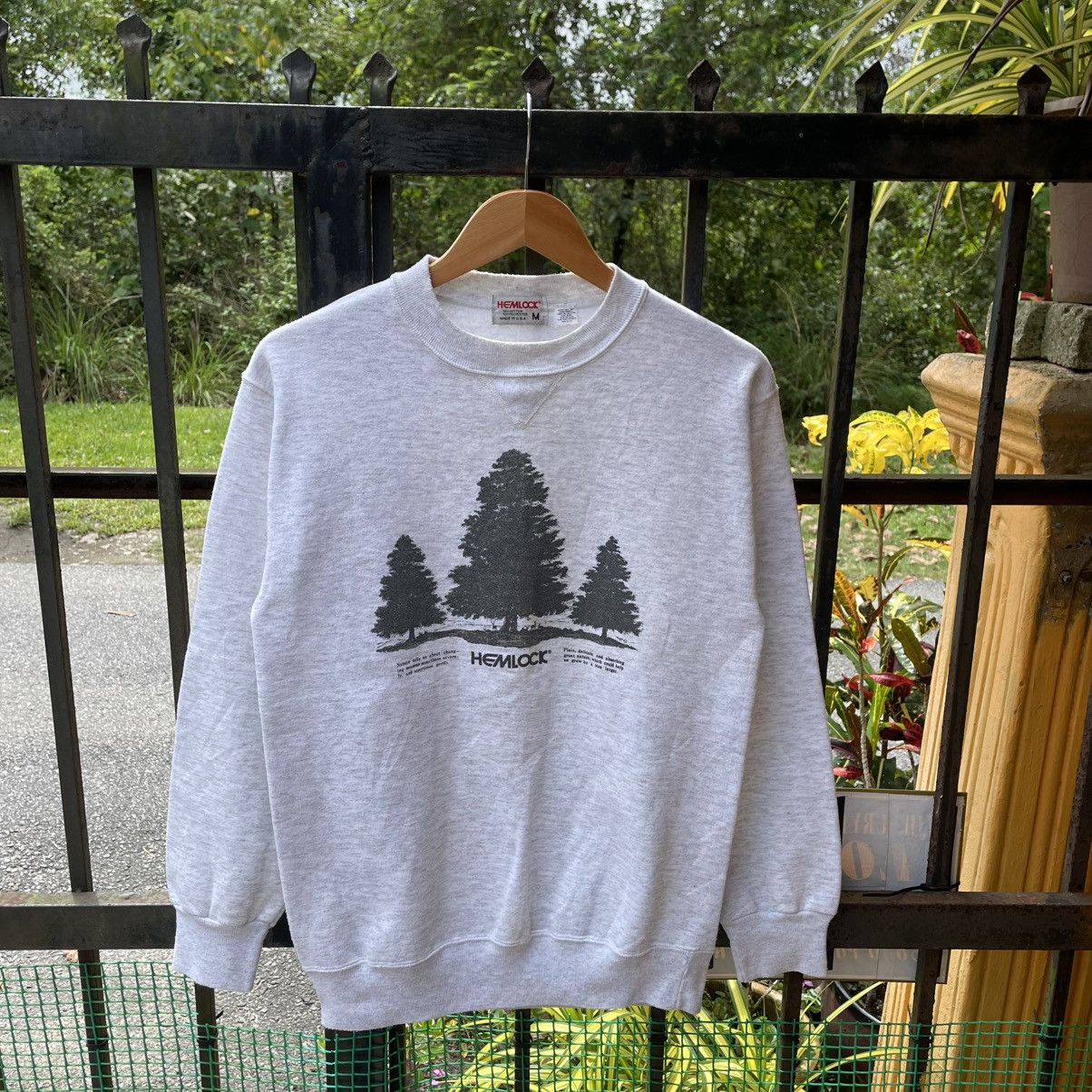 Vintage 🔥Vintage Hemlock USA Made Graphic Nature Sweatshirts Size US XS / EU 42 / 0 - 1 Thumbnail