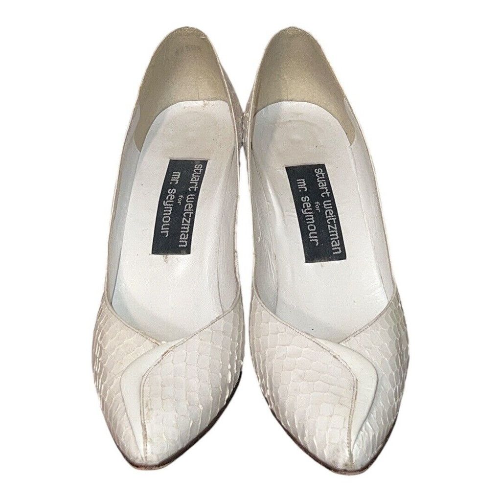 Other Vintage Stuart Weitzman snakeskin heels 8.5 Size US 8.5 / IT 38.5 - 2 Thumbnail