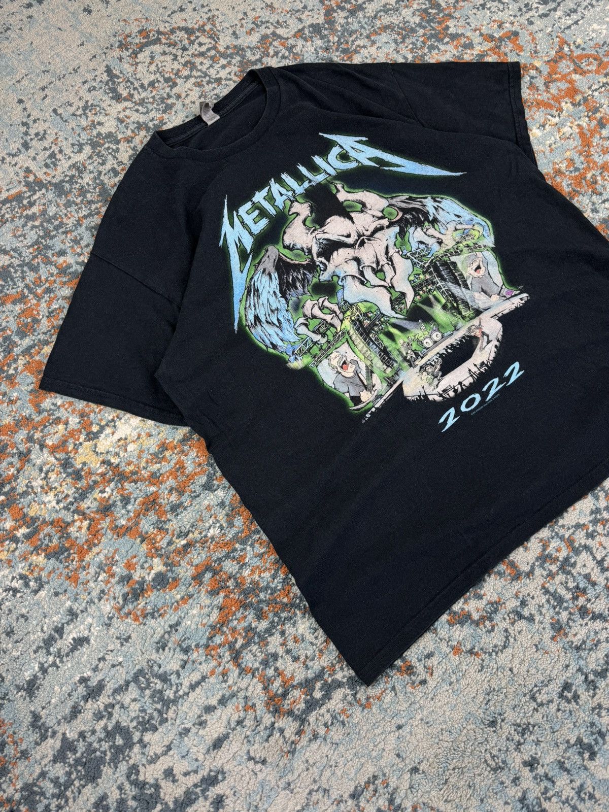 Metallica Metallica 2022 europe tour graphic band tee official merch Size US XL / EU 56 / 4 - 3 Thumbnail