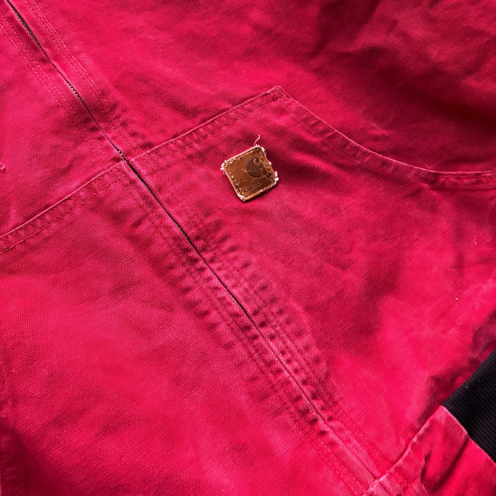 Carhartt × Vintage Very Rare Vintage Y2K Red Carhartt Work Jacket Size XXL Size US XL / EU 56 / 4 - 3 Thumbnail