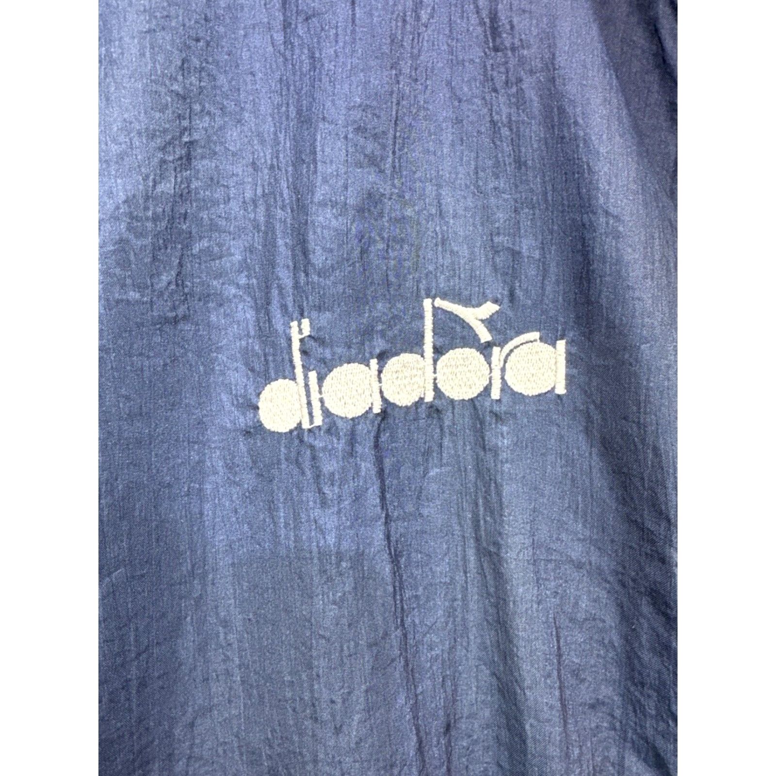 Diadora VINTAGE Diadora Scudetto Jacket 90s Medium Blue Nylon Windbreaker Mens Size US M / EU 48-50 / 2 - 5 Thumbnail