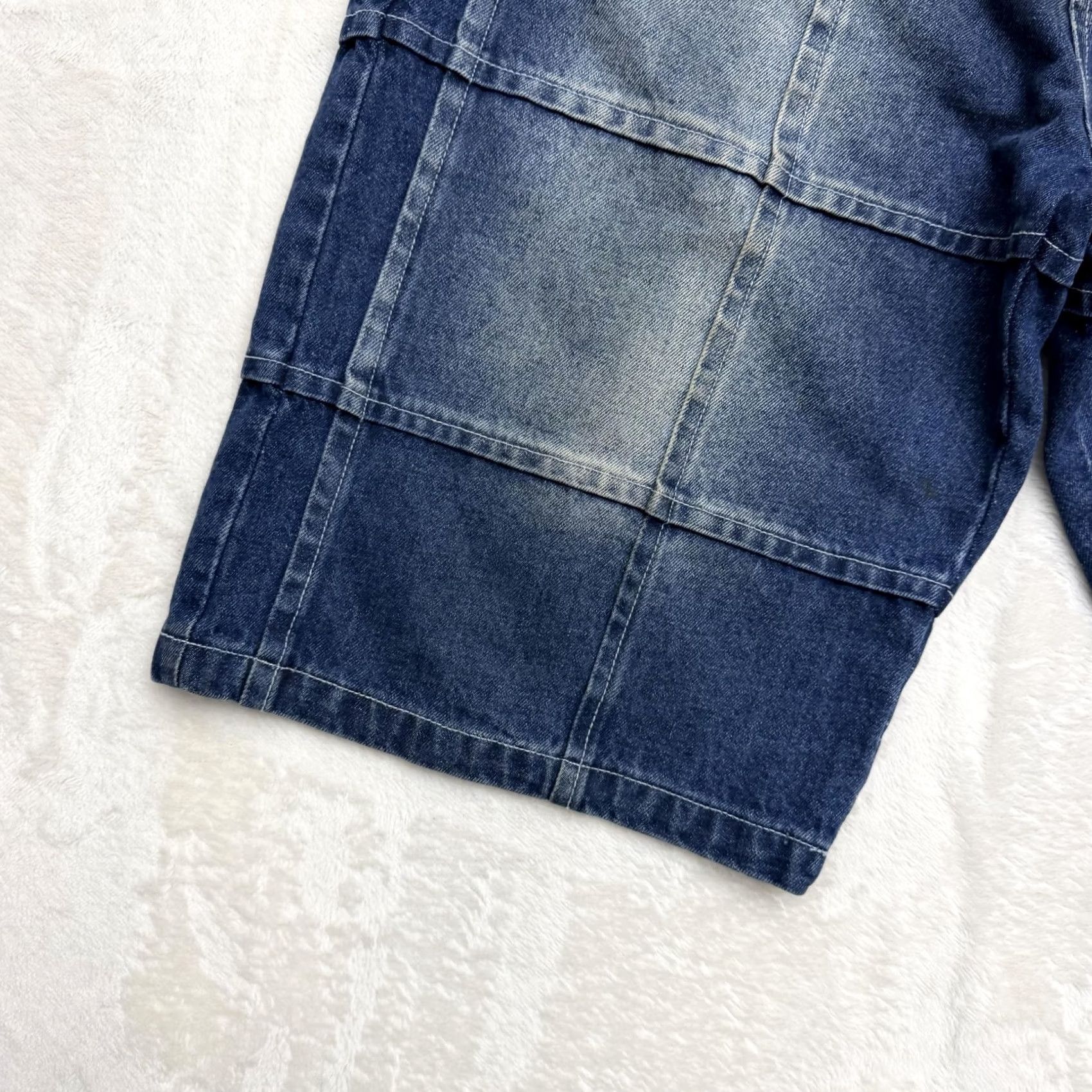 Denime VINTAGE O.X Jackpot Denim Jorts Bermuda Shorts Mens 36 Blue Ramie Cotton Relaxed Baggy Pocketed 90s 00s KS Size US 36 / EU 52 - 6 Thumbnail