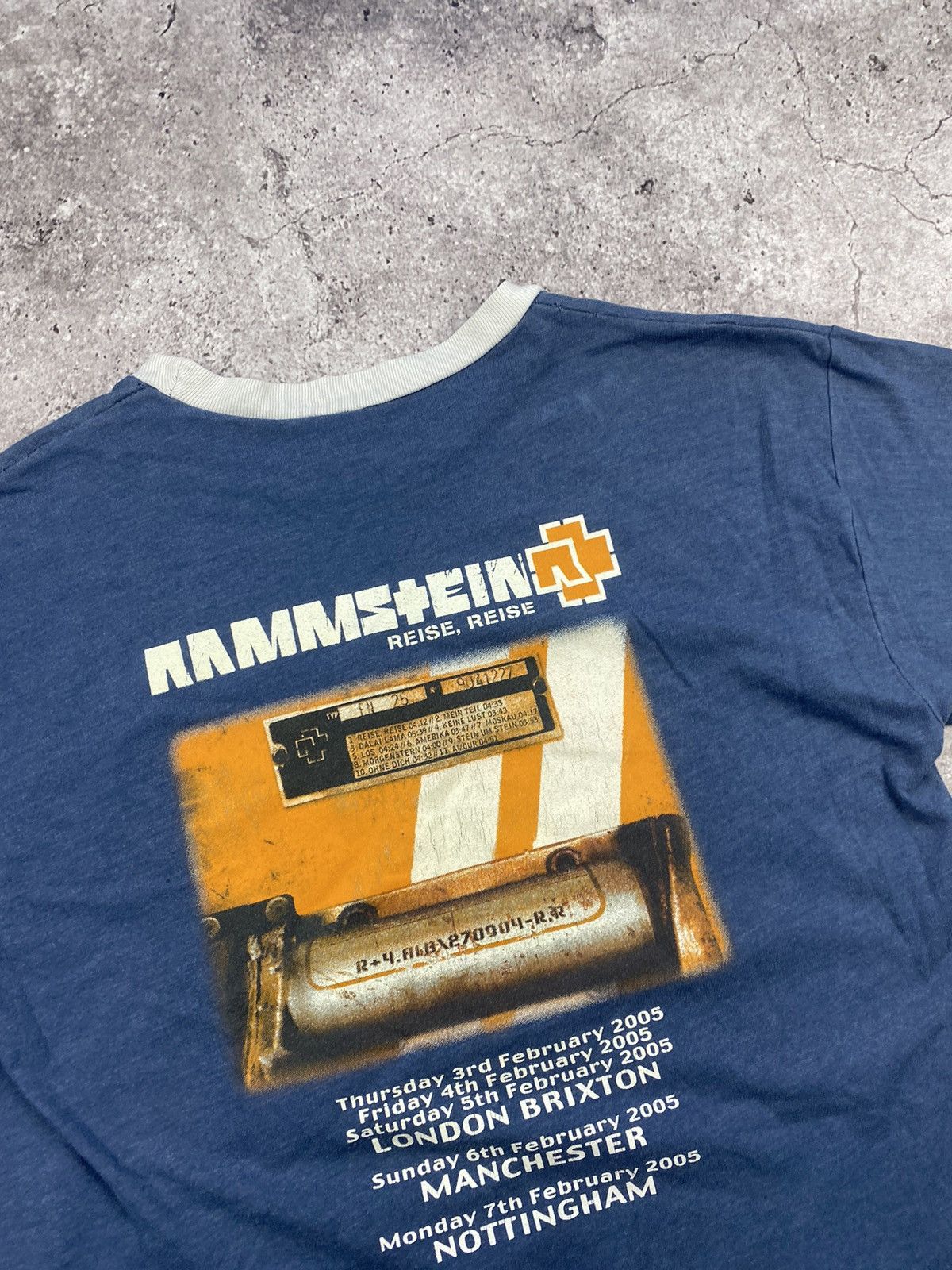 Band Tees × Vintage Rammstein ReiseReise vintage tour blue logo t shirt BAND Size US M / EU 48-50 / 2 - 5 Thumbnail