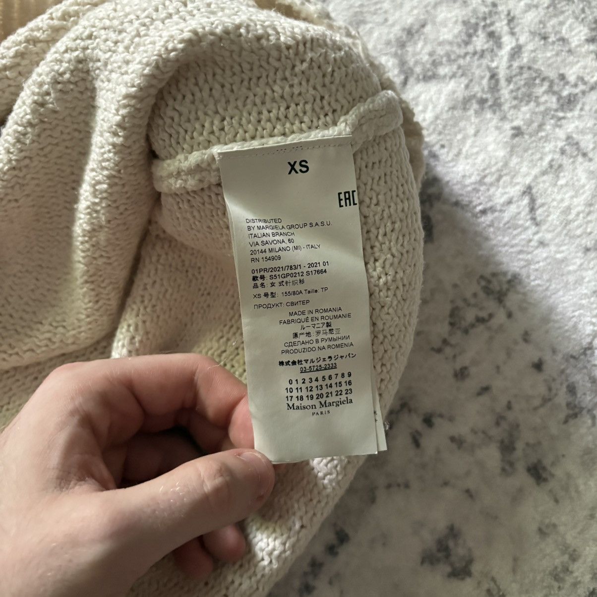Maison Margiela Maison Margiela Knit Cardigan Sweater Cream Size US XL / EU 56 / 4 - 8 Thumbnail