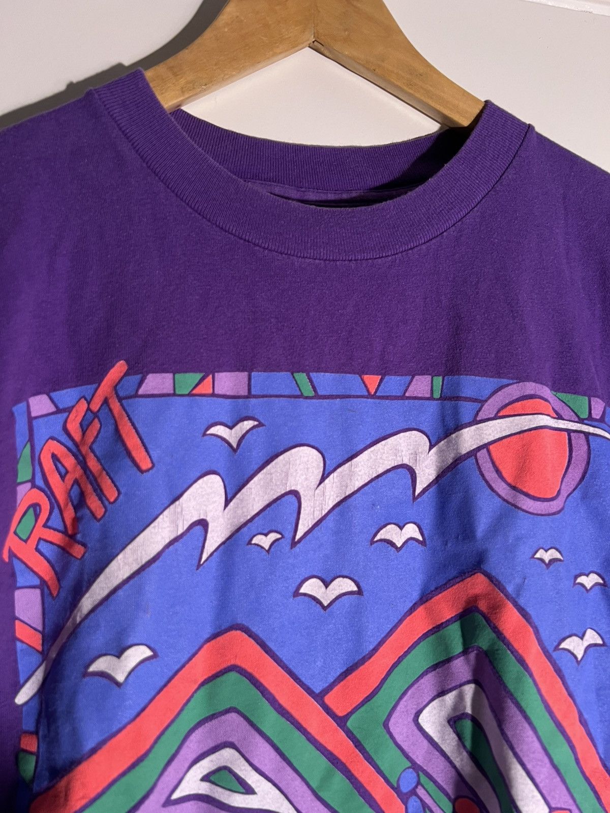 Vintage 90’s VTG Vintage Stanislavs River Rafting Retro Art T Shirt Size US XL / EU 56 / 4 - 3 Thumbnail