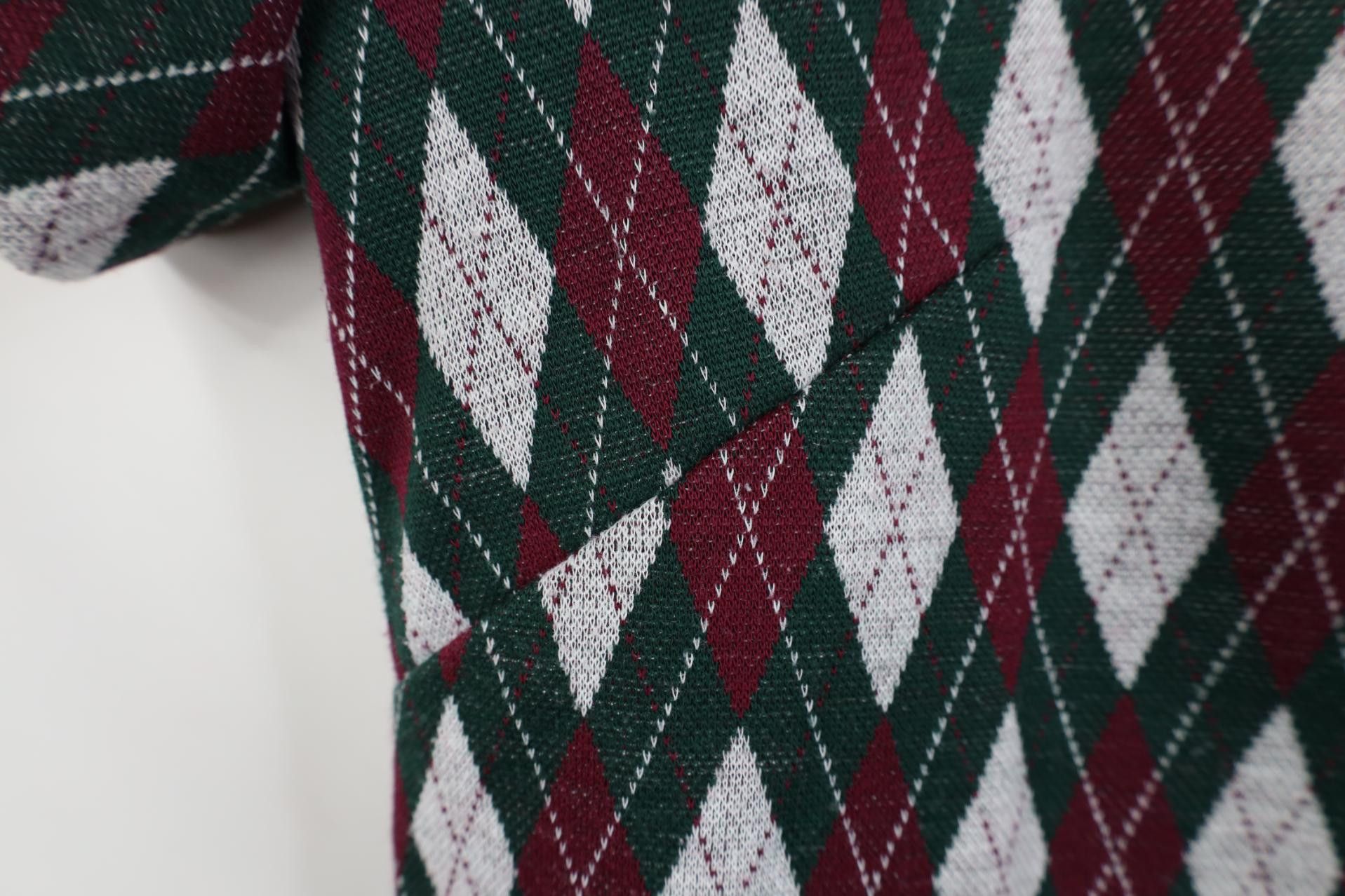 Vintage Vintage 60s 70s Streetwear Argyle Diamond Knit Polo USA Size L / US 10 / IT 46 - 7 Thumbnail