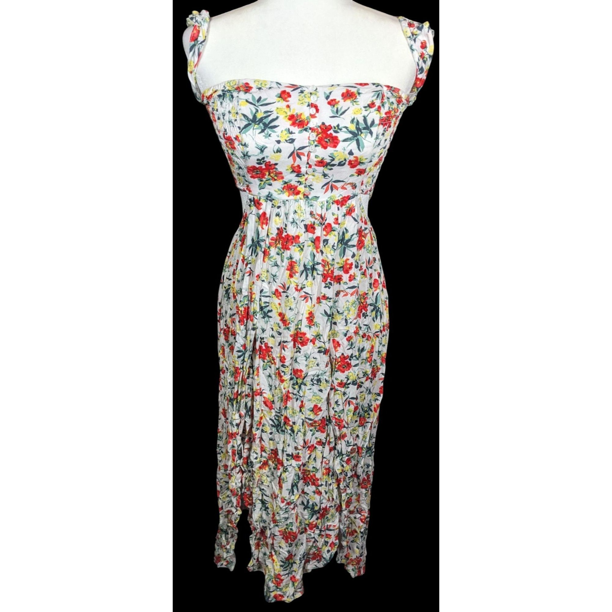 Other Lush Retro Easy On The Eyes Floral Print Maxi Dress With Sid | Grailed