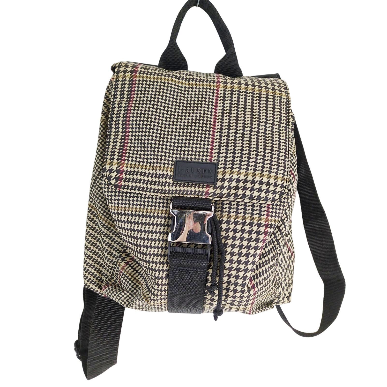Ralph Lauren LRL Ralph Lauren Houndstooth Print Nylon Backpack Size ONE SIZE - 1 Thumbnail