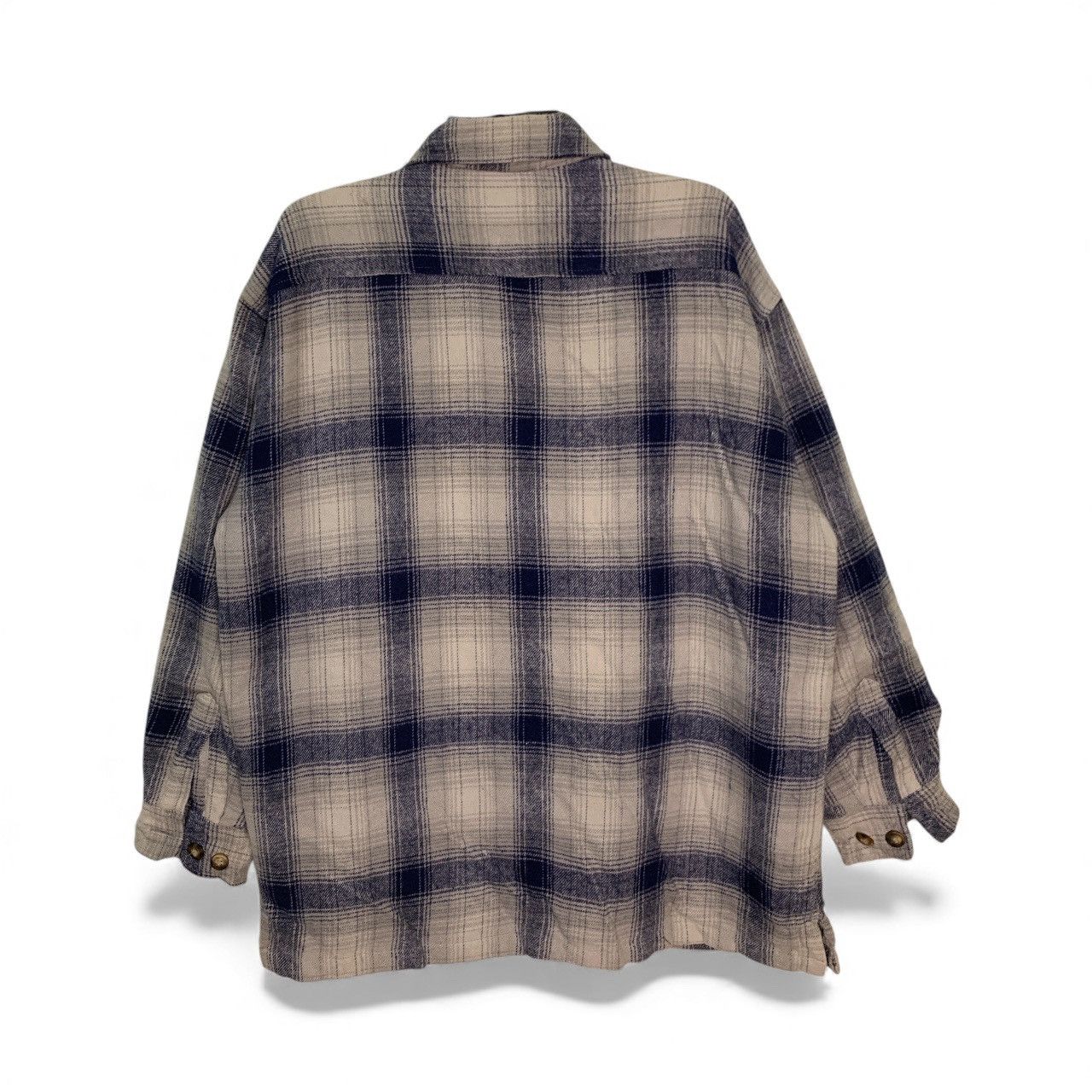 Japanese Brand Rare Design Vintage Lucky Strike Flannel Zipper Light Jacket Size US L / EU 52-54 / 3 - 2 Thumbnail
