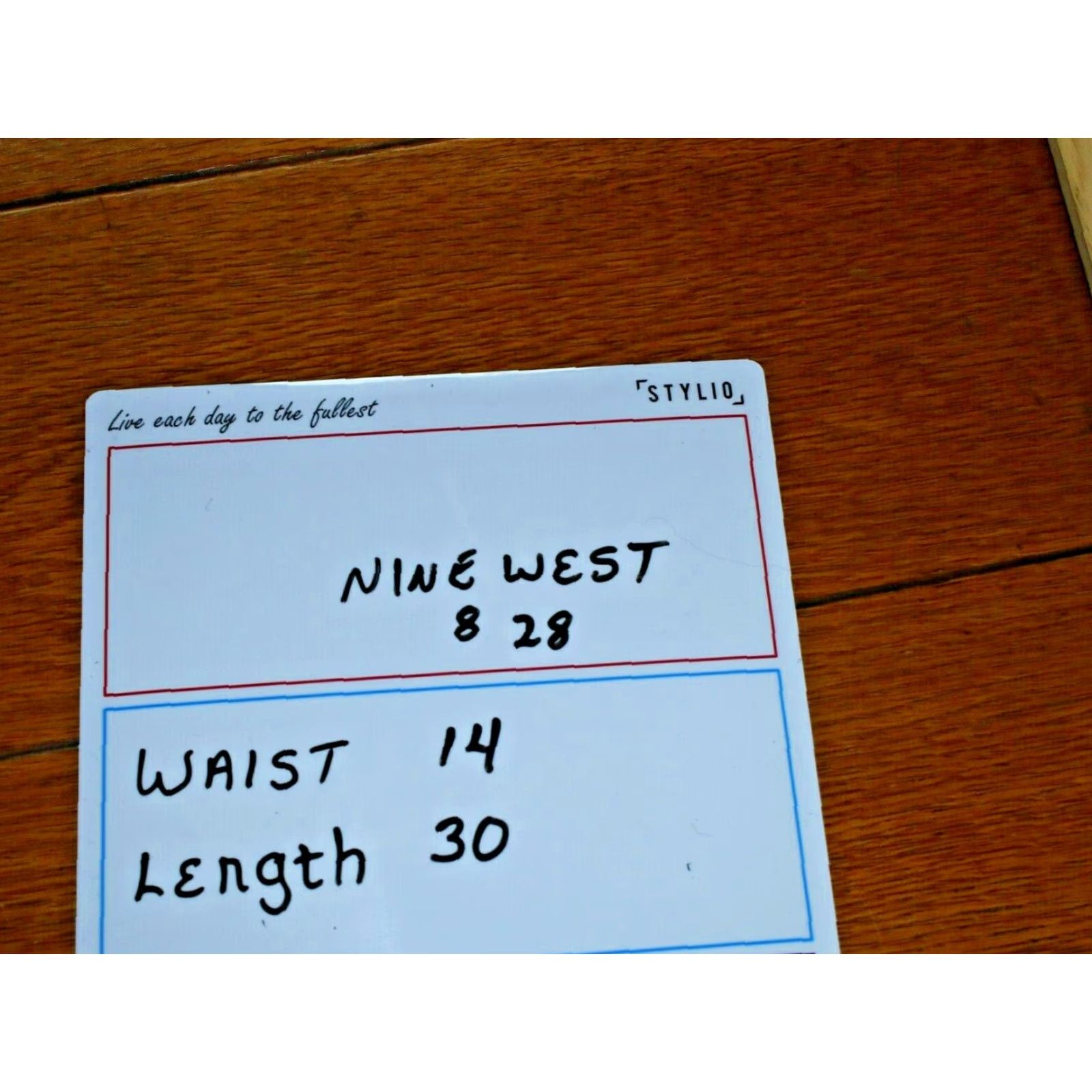 Nine West Nine West Sams Arielle Boot Cut Jeans Womens Size 8 Blue 28X30 Stretch Denim Regular Rise High Jeans Bootscut Size 28" / US 6 / IT 42 - 7 Thumbnail