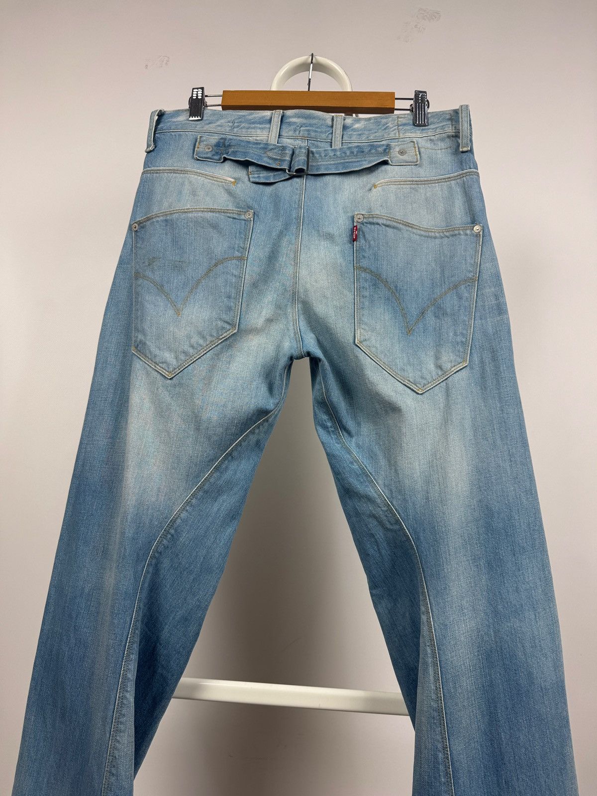 Levi's Vintage Levis Engineered Twisted Seams Buckle Back Tag Denim Size US 32 / EU 48 - 5 Thumbnail