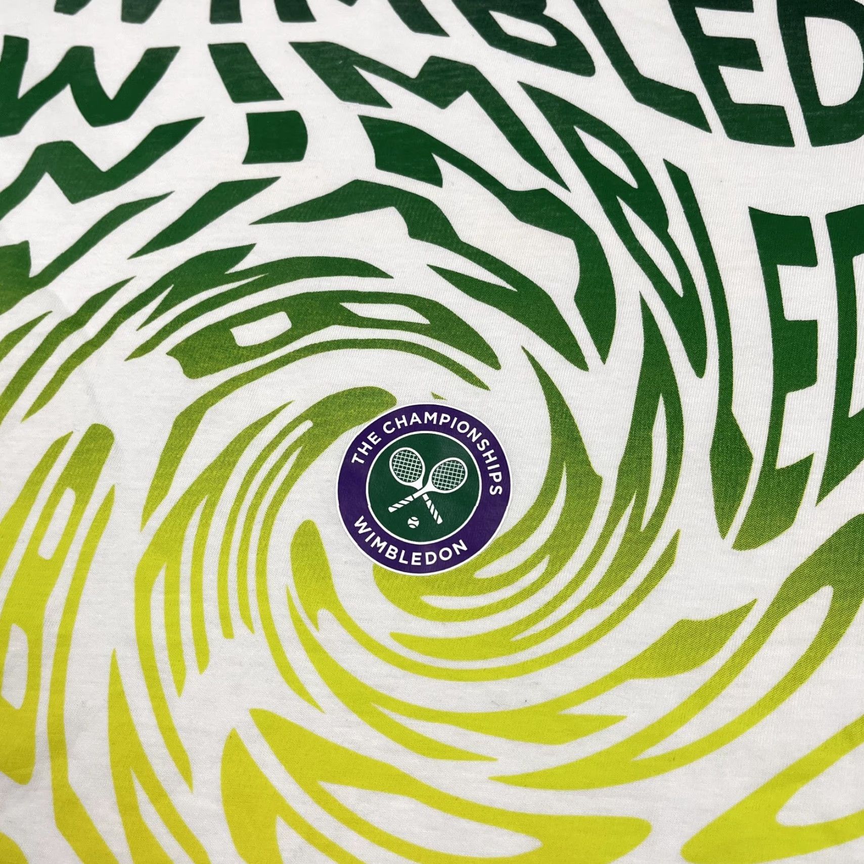 Vintage US Open Wimbledon Tennis Shirt Mens Small White Swirl Graphic Tee Preppy Sport Size US S / EU 44-46 / 1 - 2 Thumbnail