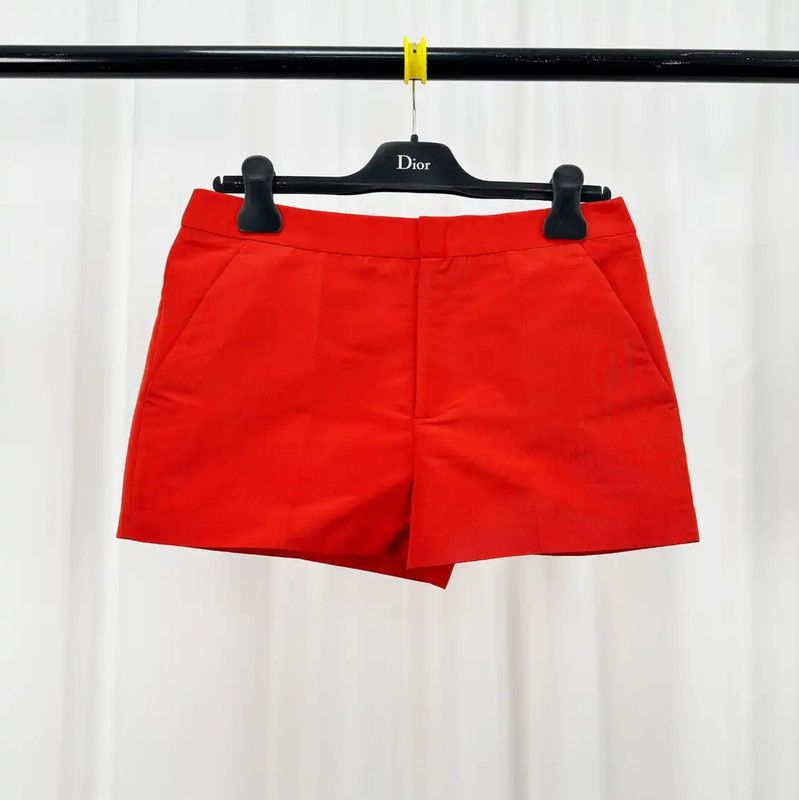 Valentino Valentino Red Cotton Logo Women's Shorts 0089 Size 42" / US 20 - 1 Thumbnail