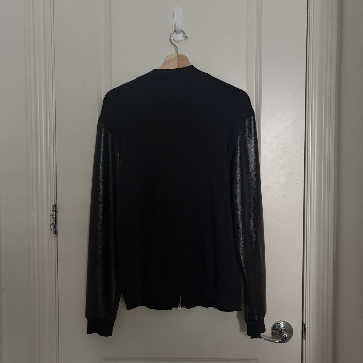 Saint Laurent Paris Saint Laurent Hybrid Leather Sleeve Jacket Hedi SS14 Size US M / EU 48-50 / 2 - 2 Thumbnail