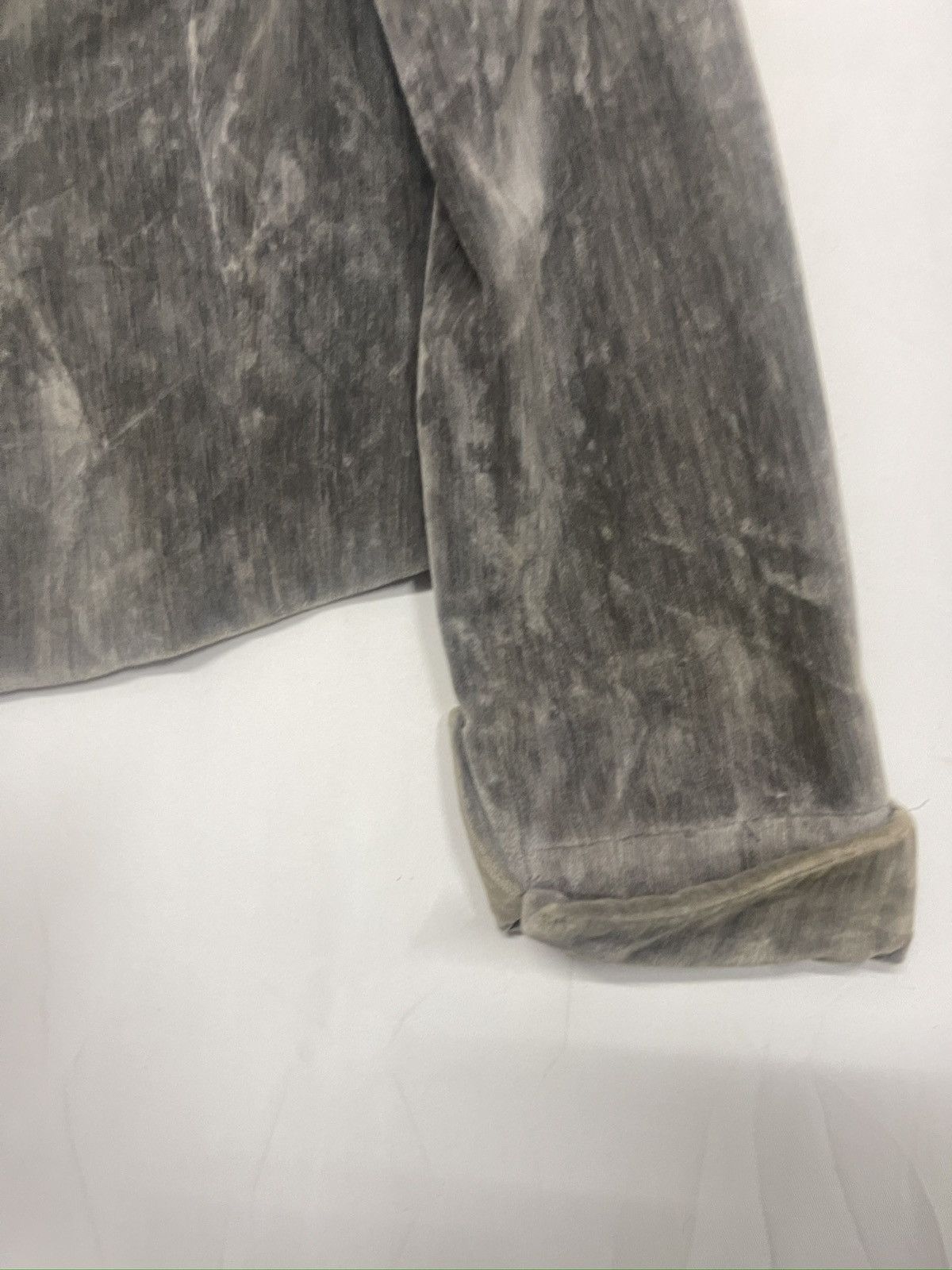 Emporio Armani Emporio Armani velvet jacket with a mandarin collar n button Size L / US 10 / IT 46 - 3 Thumbnail
