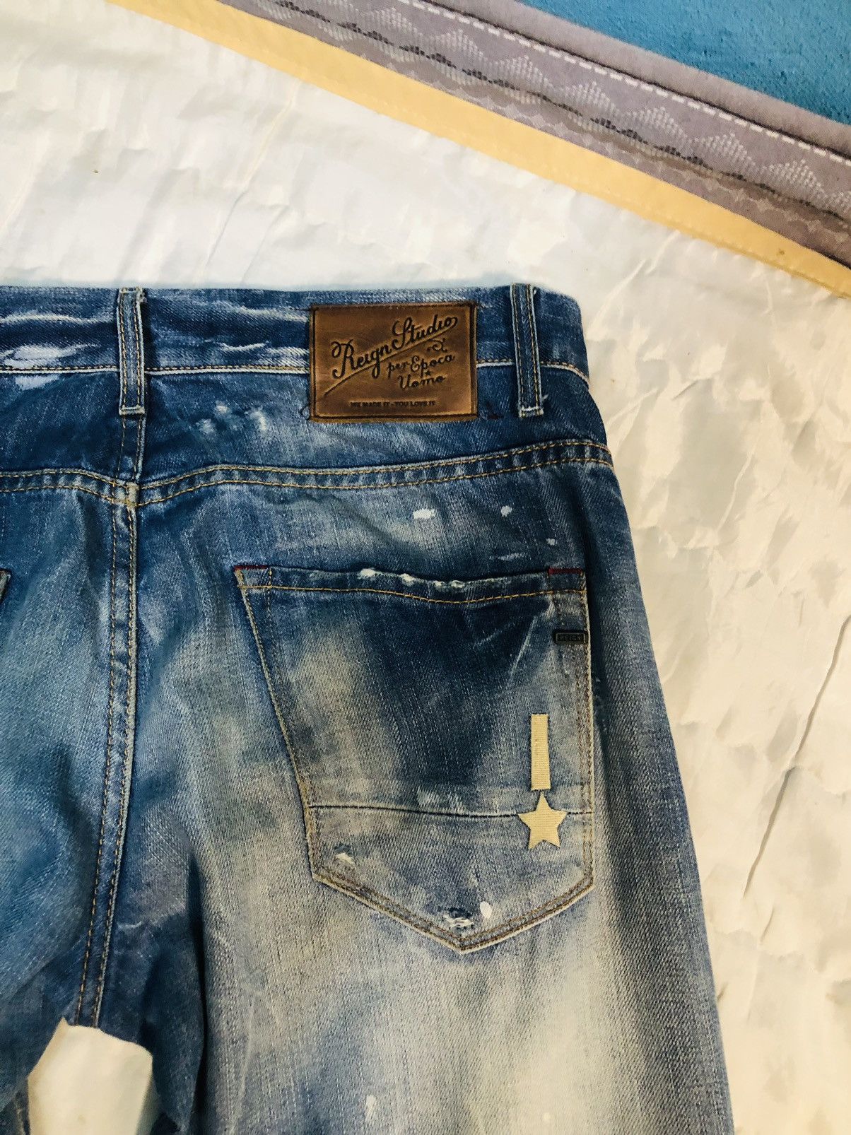 Reign + Storm × Vintage Reign Studio Distressed Denim (3) Size US 30 / EU 46 - 14 Thumbnail