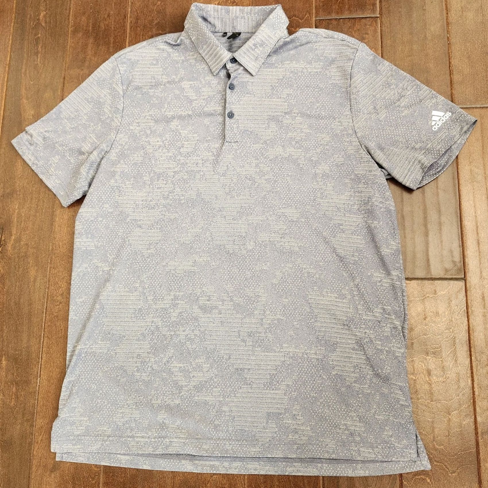 Adidas adidas Golf Polo Shirt Mens XL Gray Primegreen Short Sleeve Button Collar Polo Shirt Sports Comfort Casual Activewear Travel Size US XL / EU 56 / 4 - 3 Thumbnail