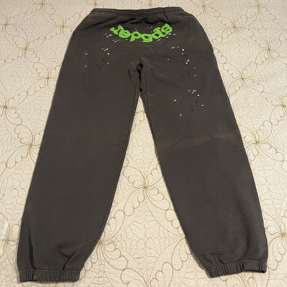 Sp5der Young Thug SP5DER WAIT WEB SWEATPANTS SIZE X-LARGE Size US 38 / EU 54 - 3 Thumbnail
